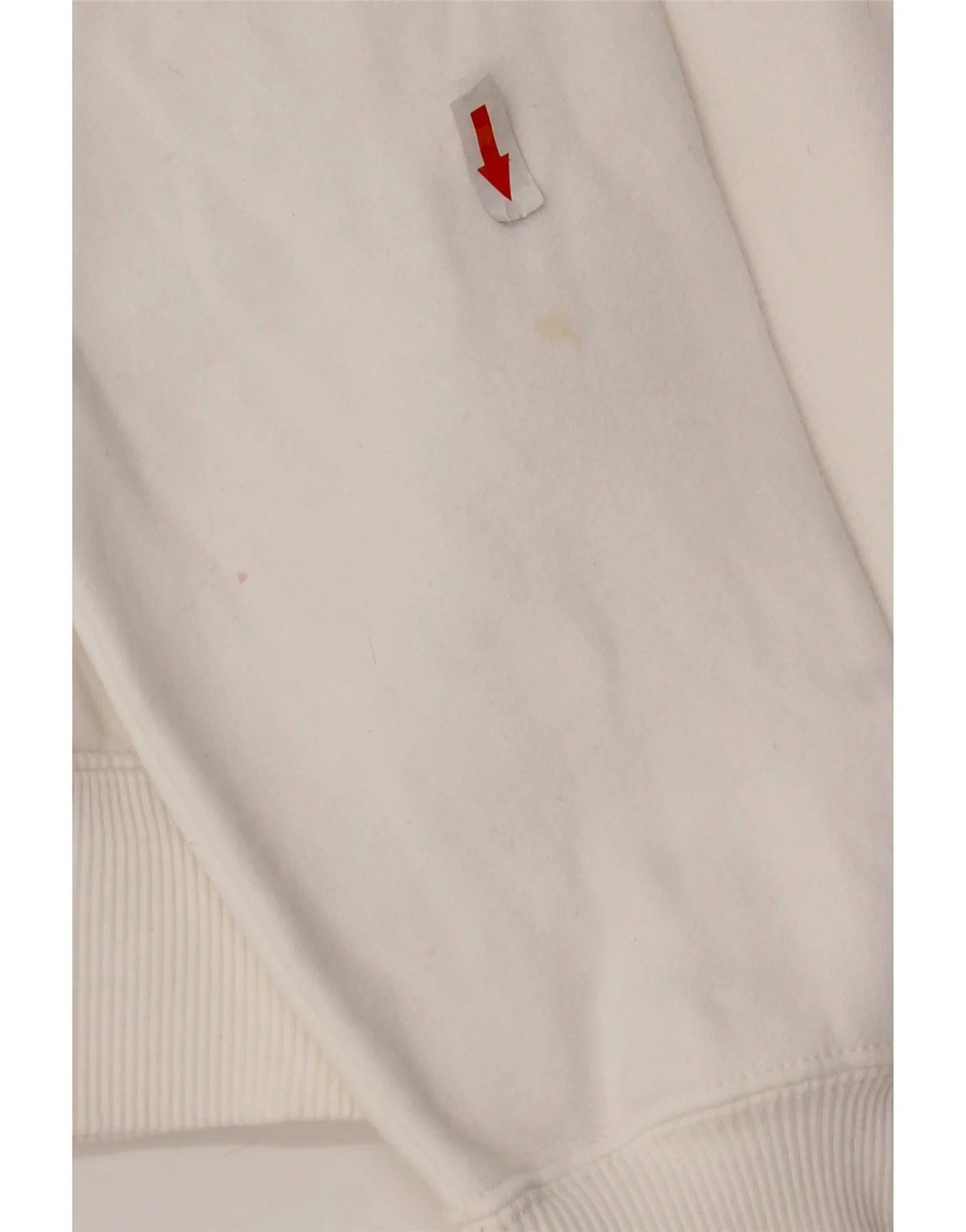 Nike Womens Graphic Tracksuit Top Jacket UK 14 Medium White Cotton - Image 5