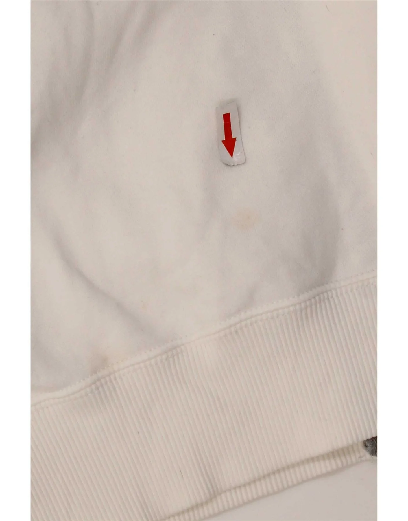 Nike Womens Graphic Tracksuit Top Jacket UK 14 Medium White Cotton - Image 6