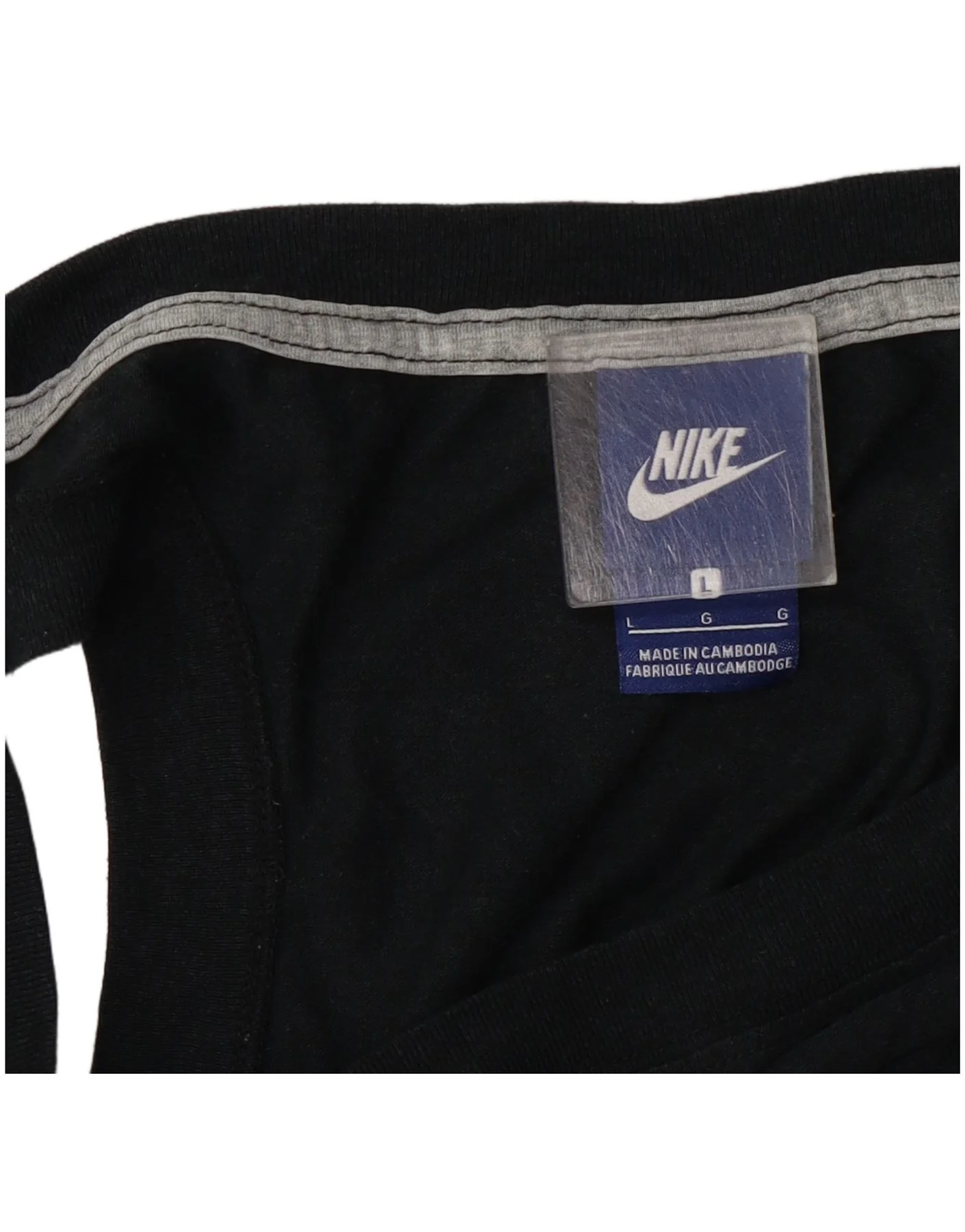 Nike Womens Graphic Vest Top UK 16 Large Navy Blue - Image 4