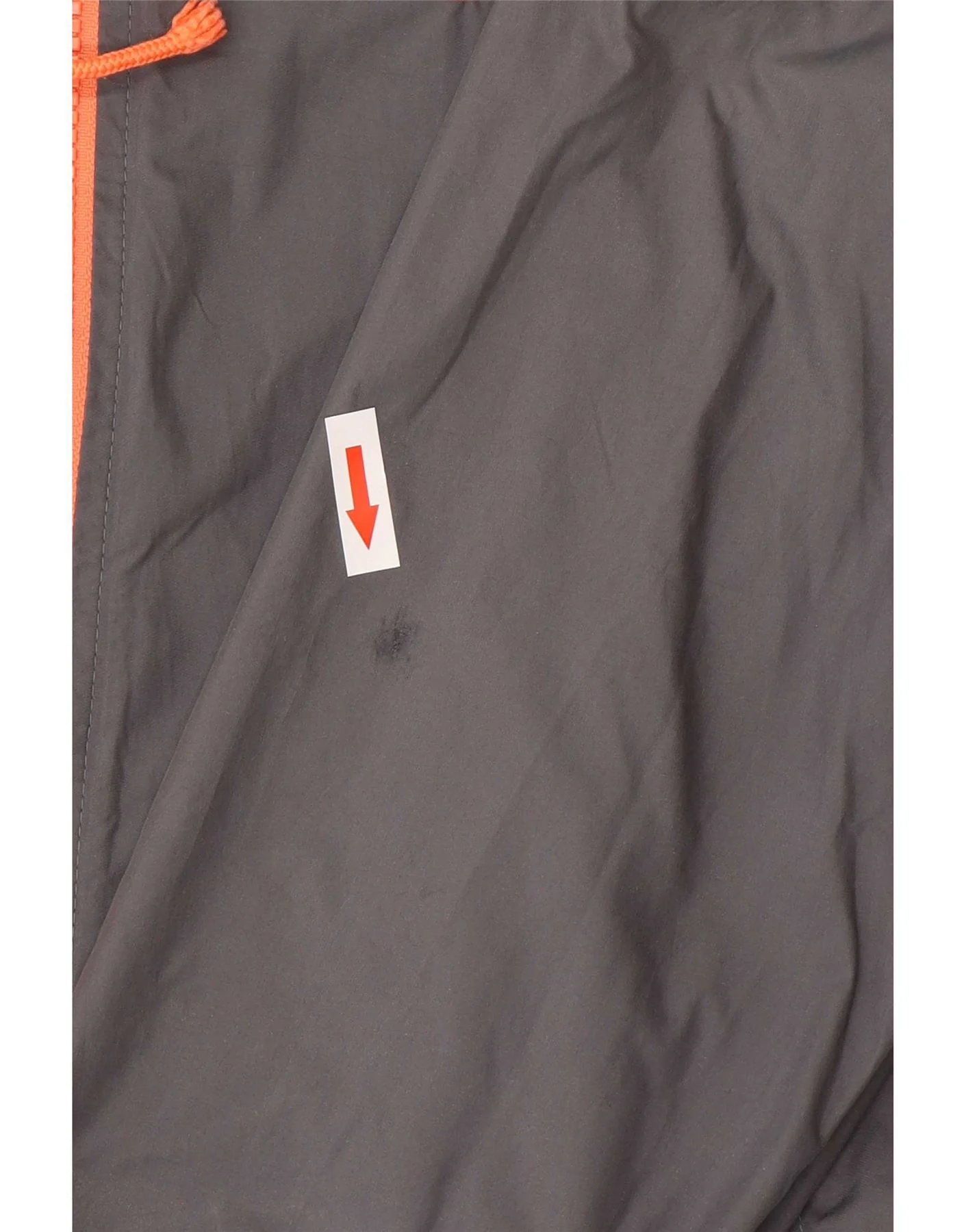 Nike Womens Hooded Rain Jacket UK 10 Small Grey Polyester Sports - Image 3