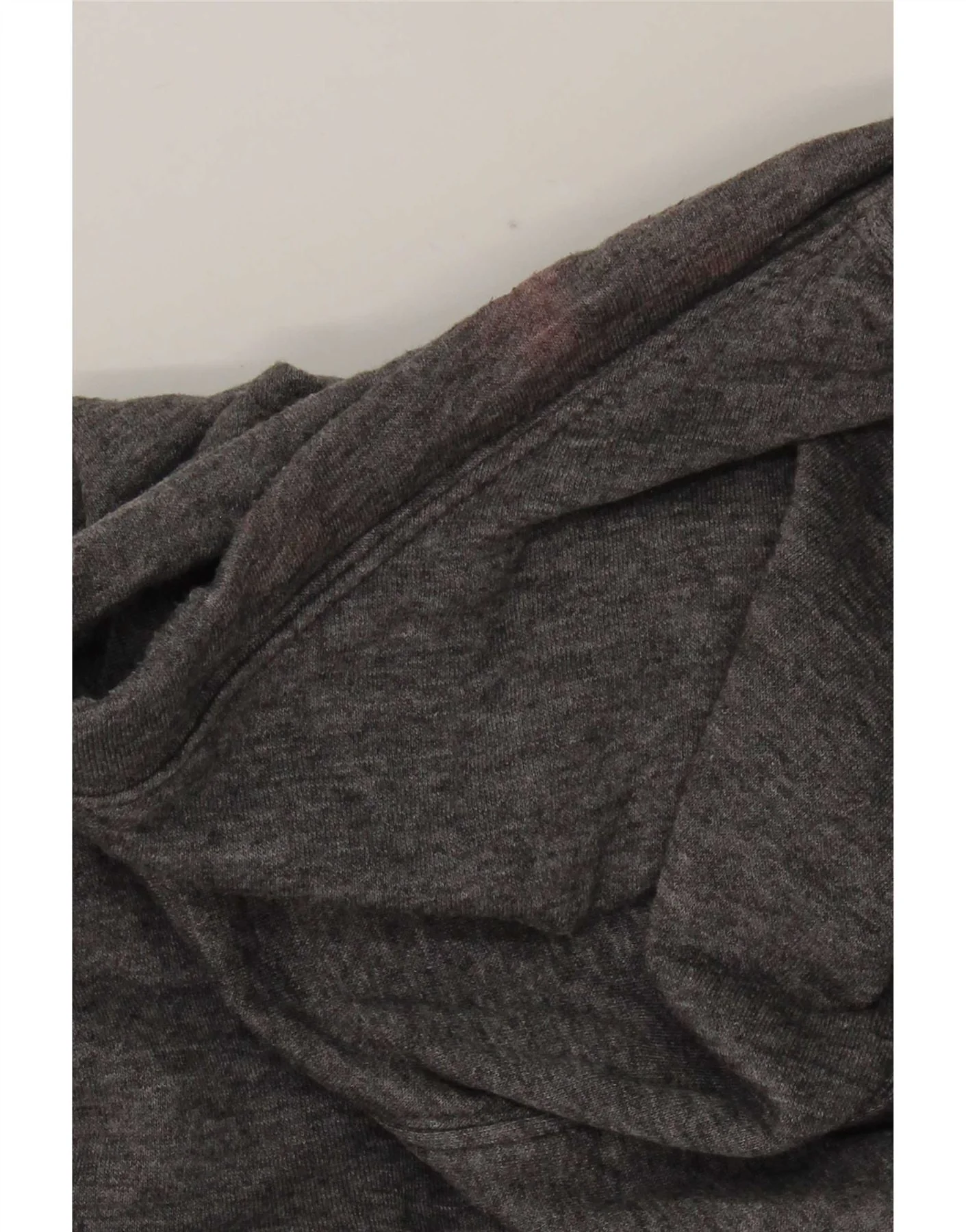 Nike Womens Hoodie Jumper UK 14 Medium Grey Cotton - Image 3