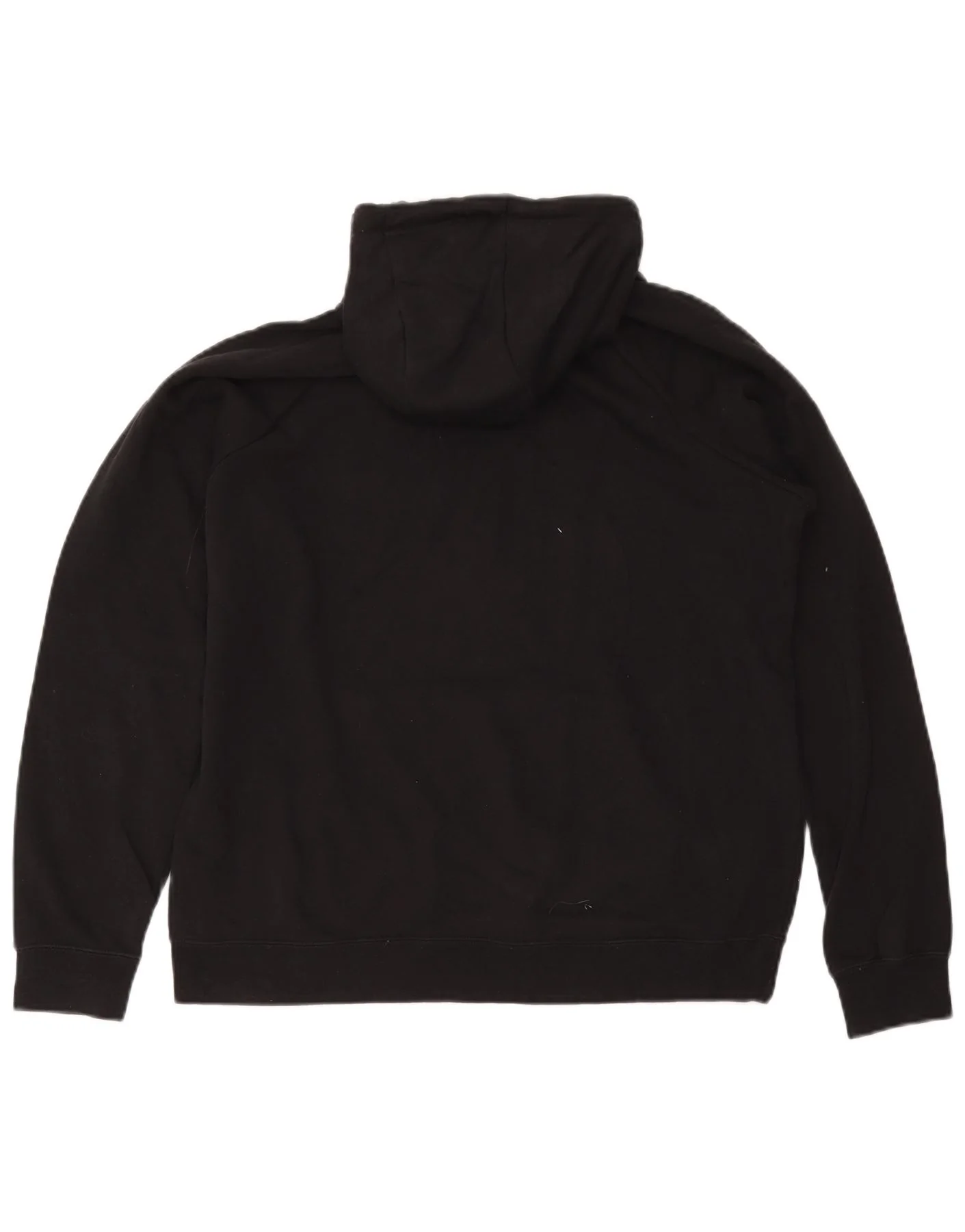 Nike Womens Hoodie Jumper UK 16 Large Black Cotton - Image 2