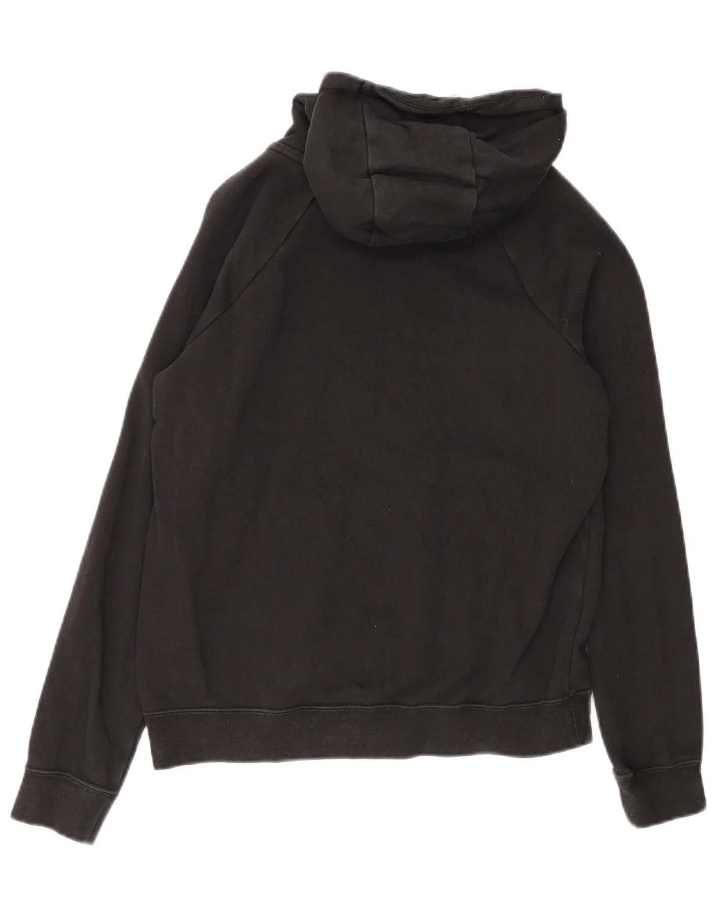 Nike Womens Loose Fit Hoodie Jumper UK 10 Small Black Cotton - Image 2