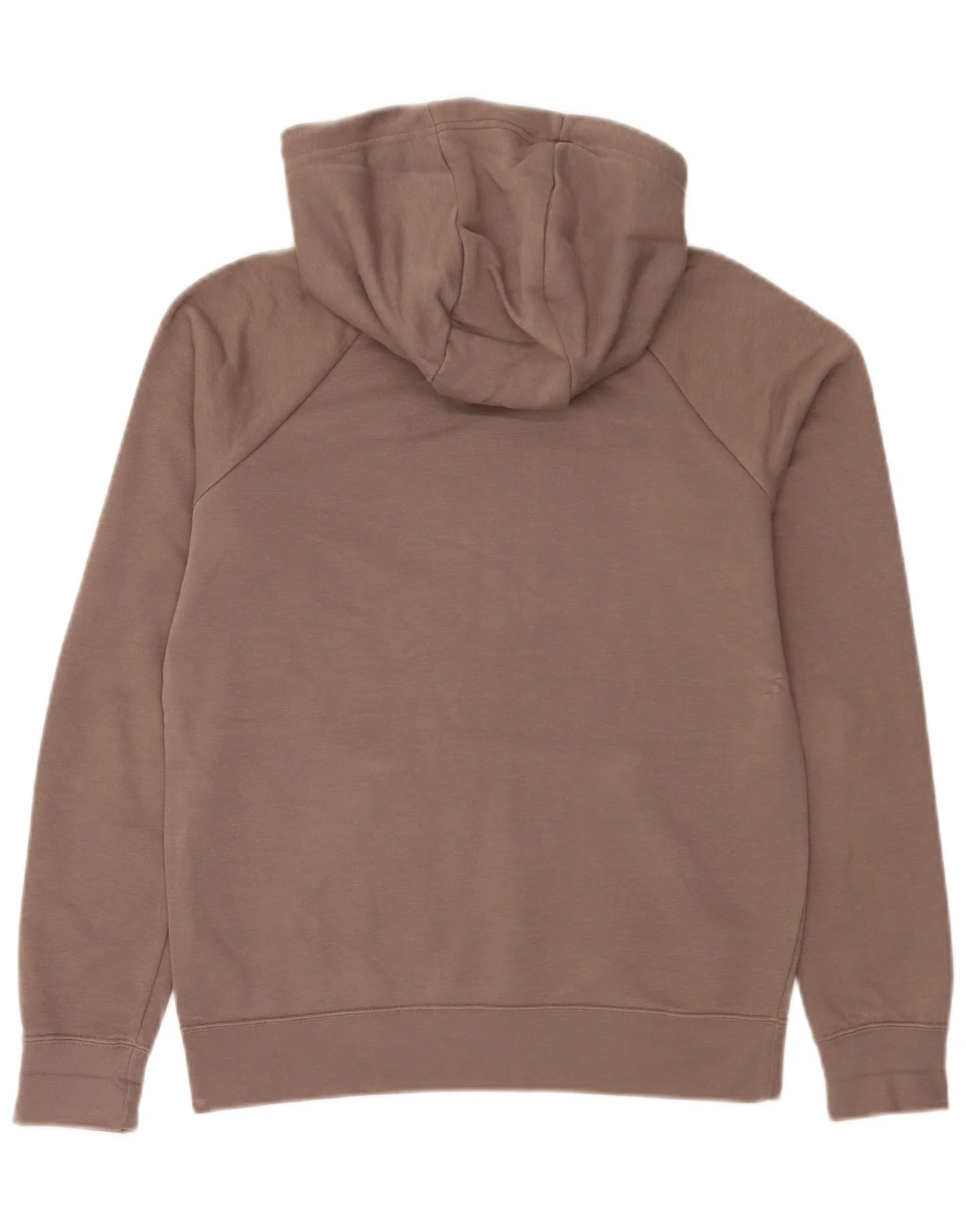 Nike Womens Oversized Hoodie Jumper UK 6 XS Grey Cotton - Image 2