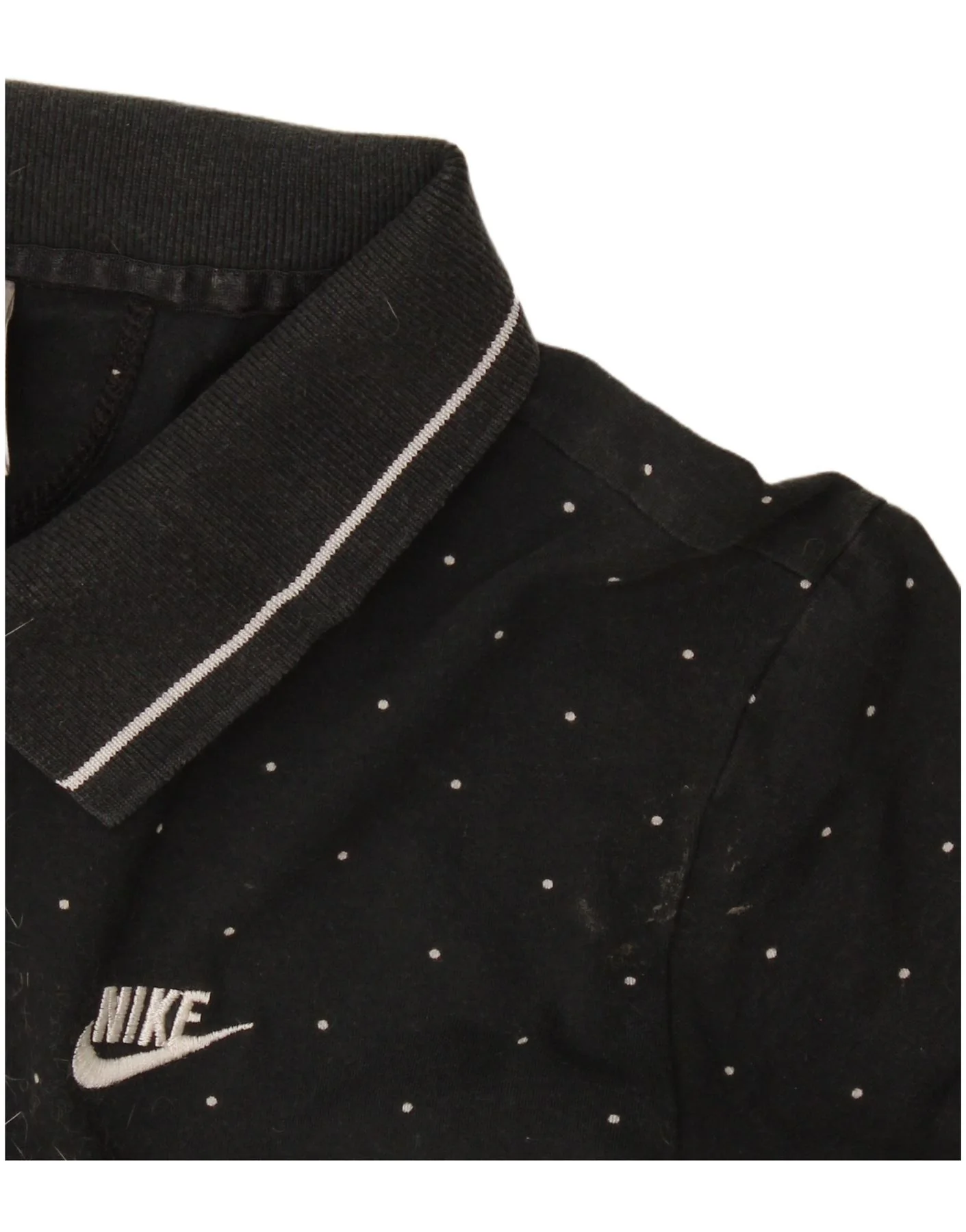 Nike Womens Polo Shirt UK 18/20 2XL Black Spotted - Image 3