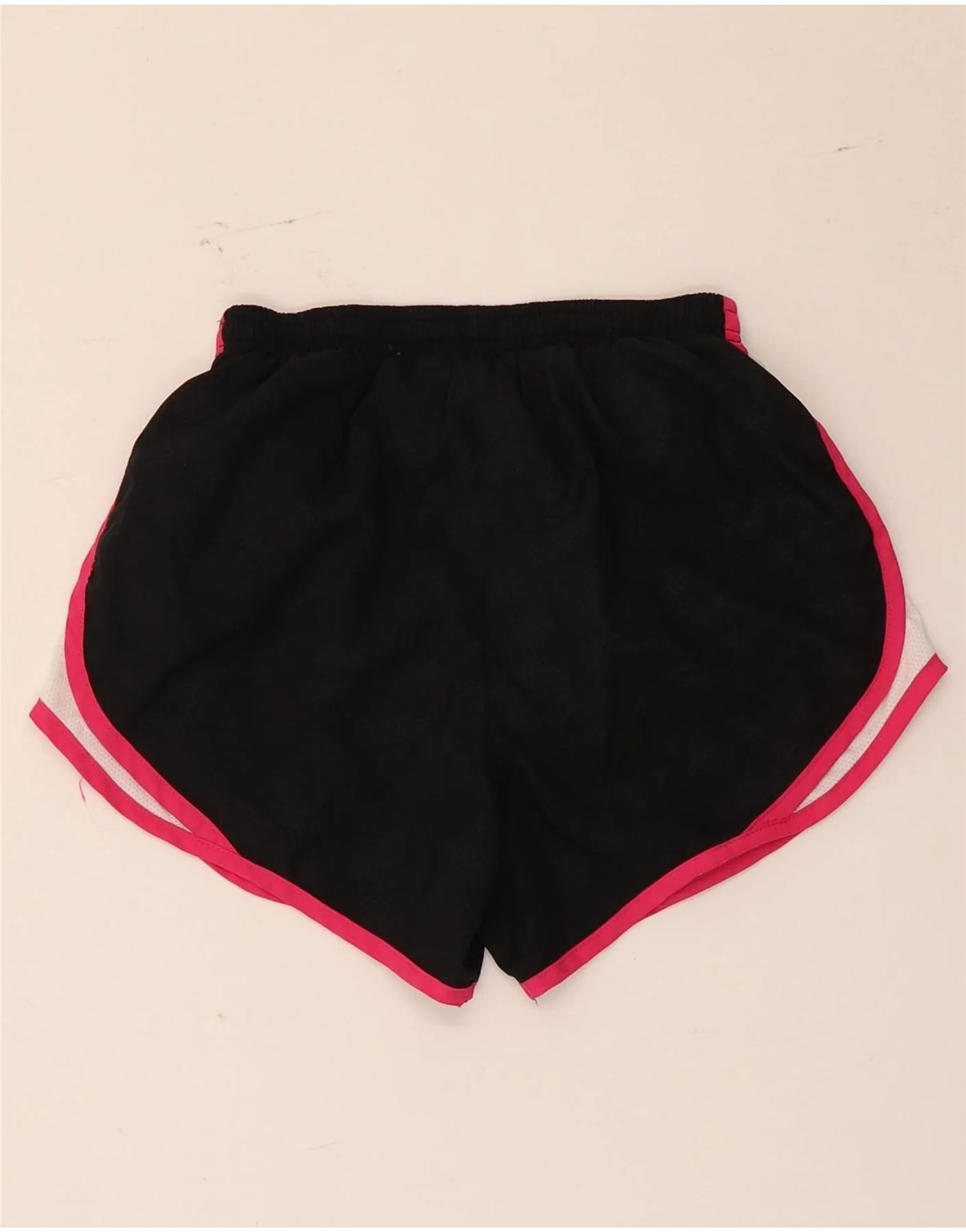 Nike Womens Sport Shorts UK 6/8 XS Black Colourblock Polyester - Image 2