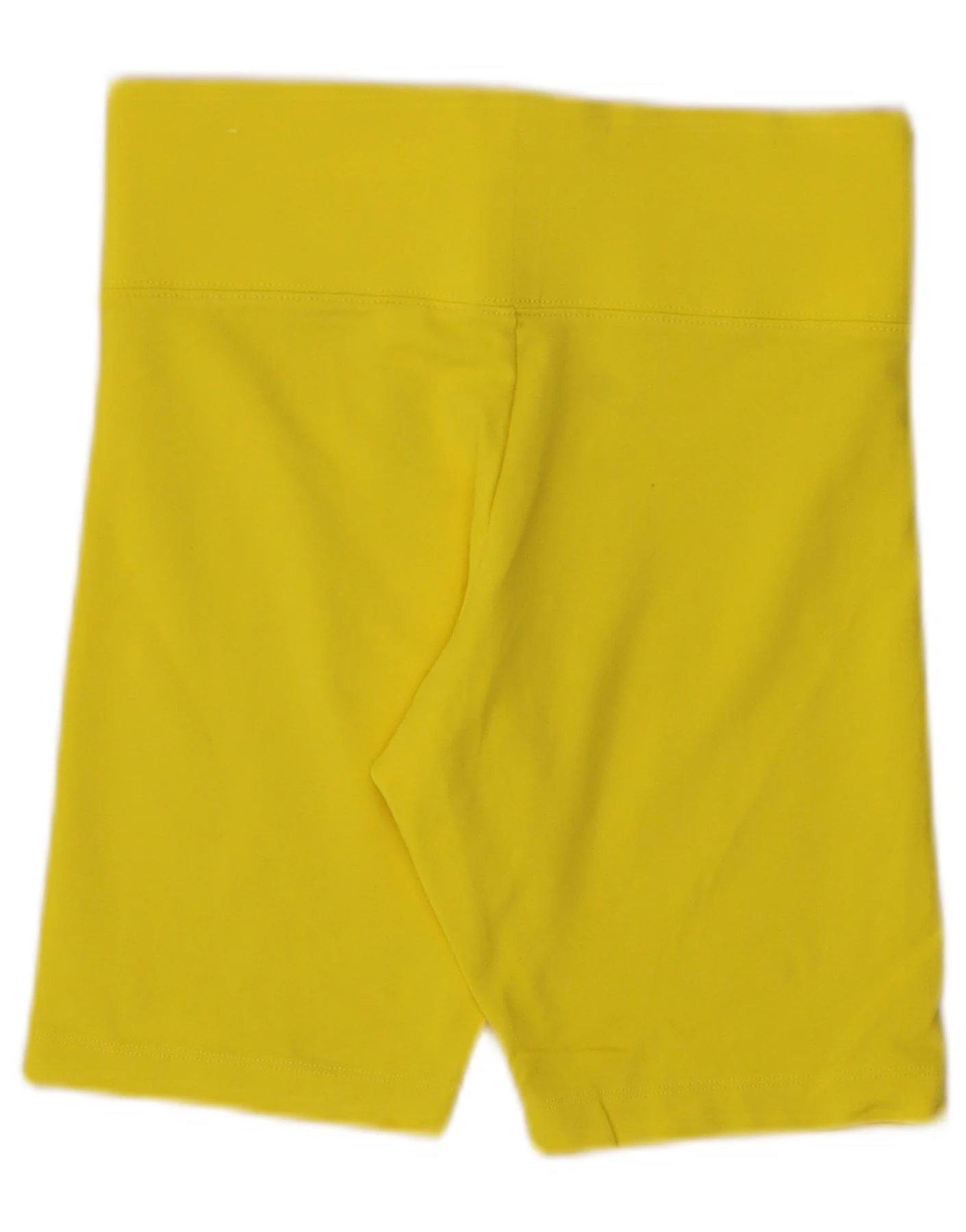 Nike Womens Sport Shorts UK 8 Small Yellow Cotton - Image 2
