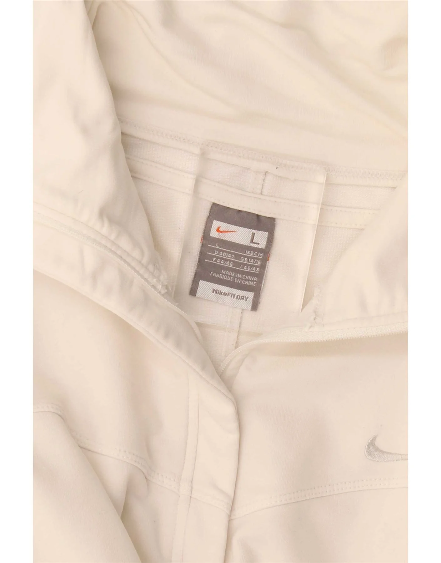 Nike Womens Tracksuit Top Jacket UK 14/16 Large White - Image 4