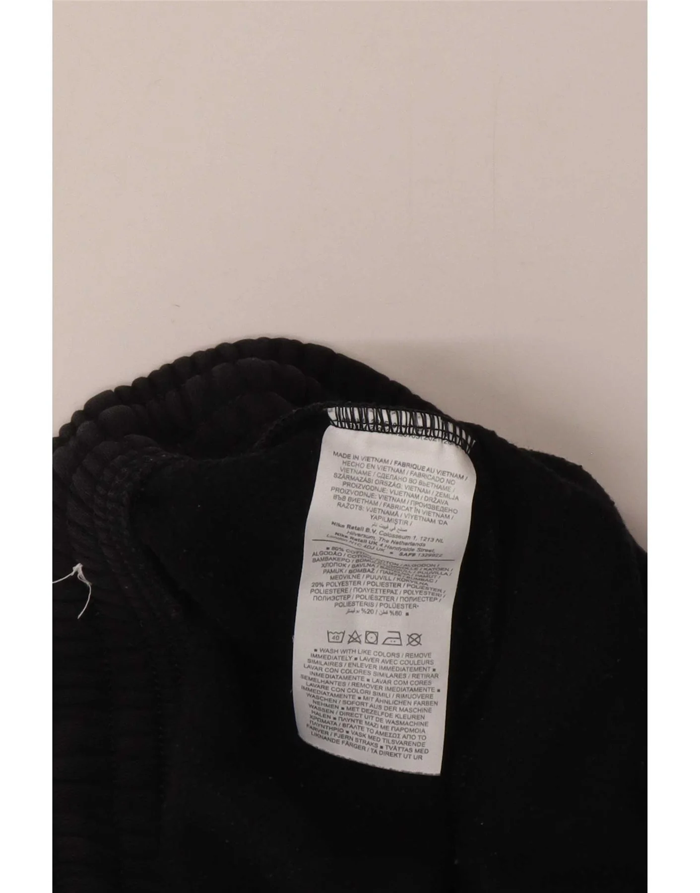 Nike Womens Tracksuit Trousers Joggers UK 14 Medium Black Cotton - Image 3
