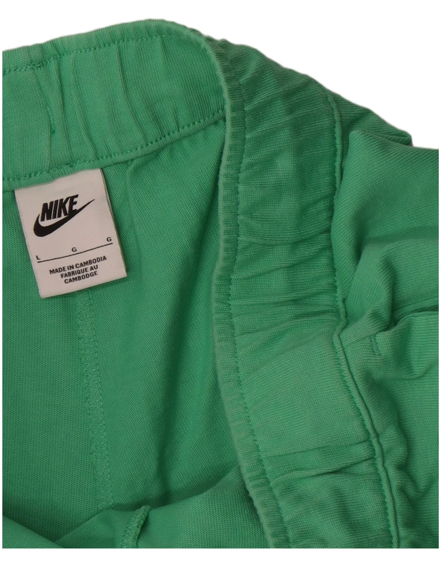 Nike Womens Tracksuit Trousers Joggers UK 16 Large Green Cotton - Image 3