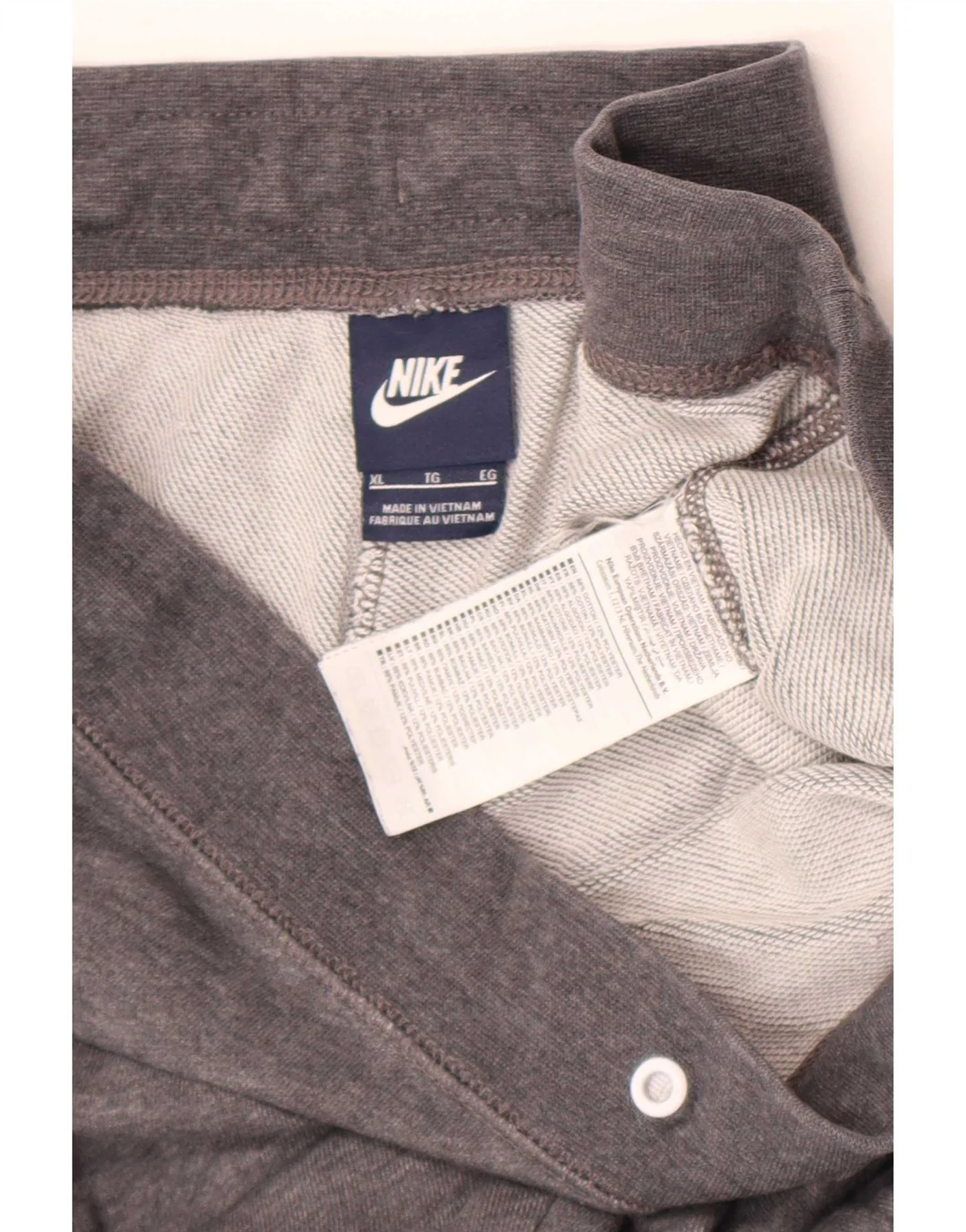 Nike Womens Tracksuit Trousers Joggers UK 18 XL Grey Cotton - Image 4