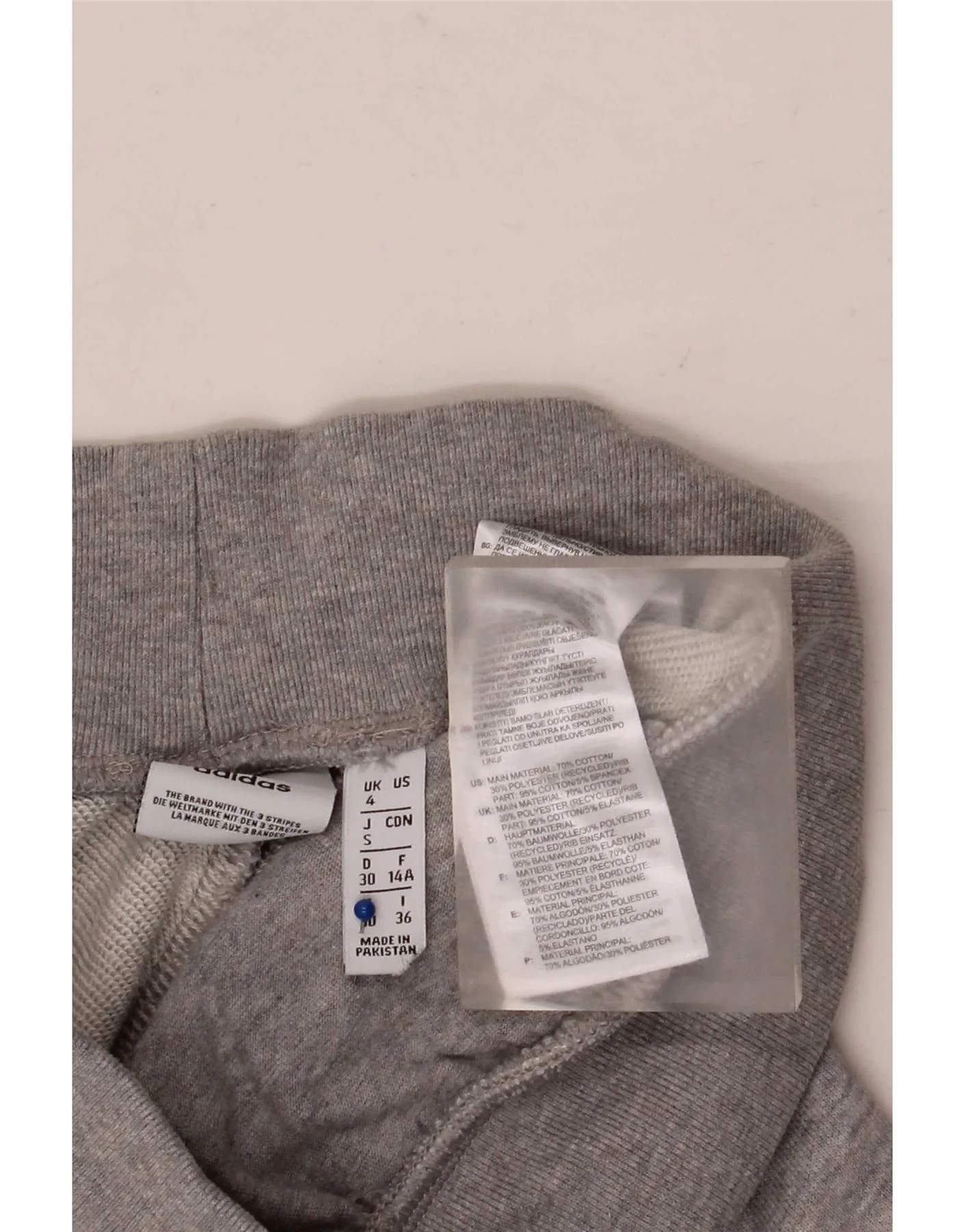 Nike Womens Tracksuit Trousers Joggers UK 4 XS Grey Cotton - Image 3