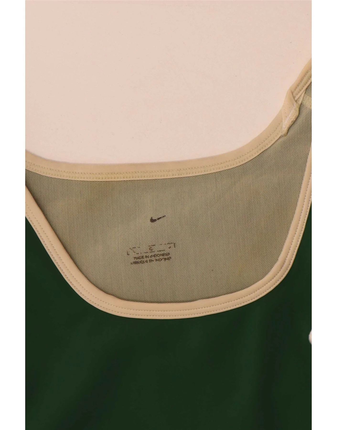 Nike Womens Vest Top UK 14 Large Green Colourblock - Image 3