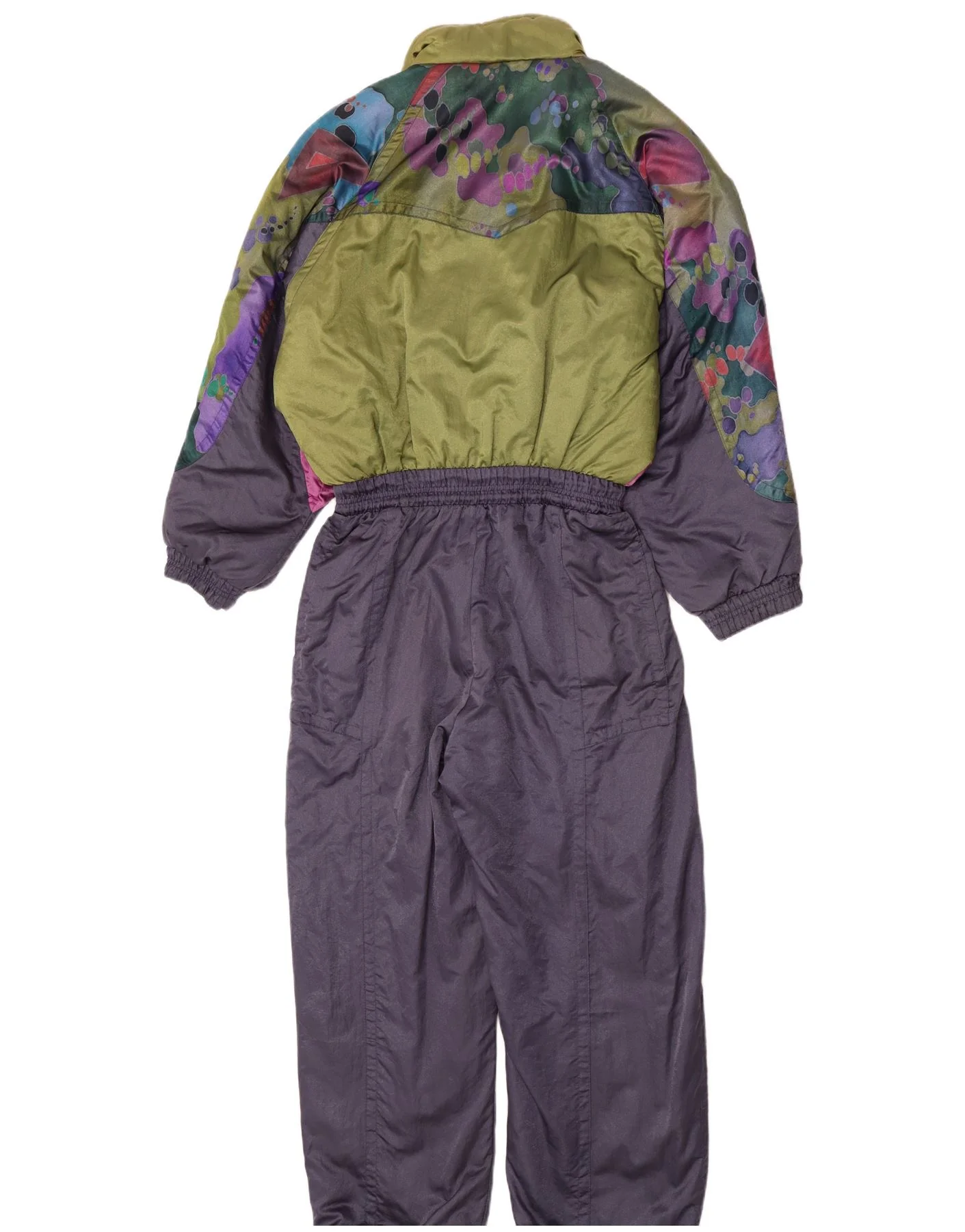 Ninety Eight Womens Ski Jumpsuit UK 12 Medium Navy Blue Colourblock - Image 2