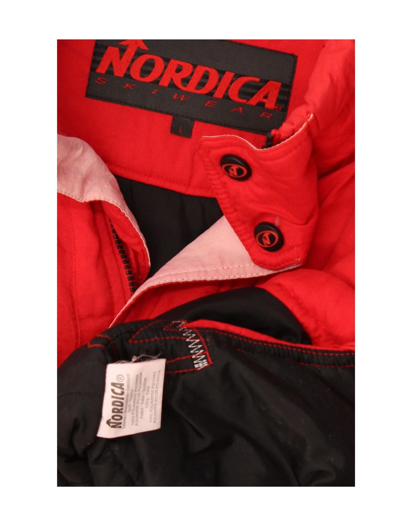 Nordica Mens Graphic Ski Jacket UK 40 Large Red Polyamide - Image 4