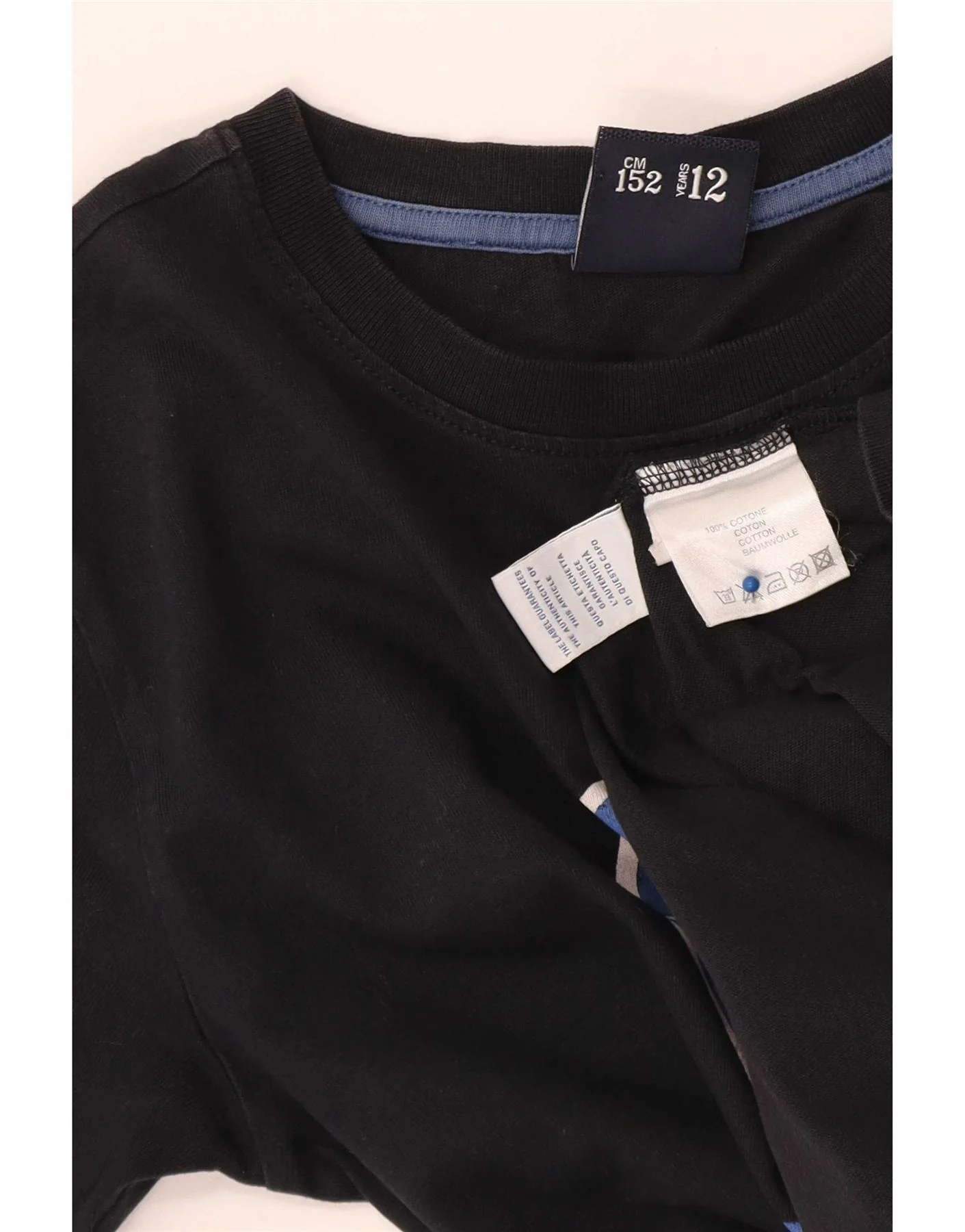North Sails Boys Graphic T-Shirt Top 11-12 Years Black Cotton - Image 3