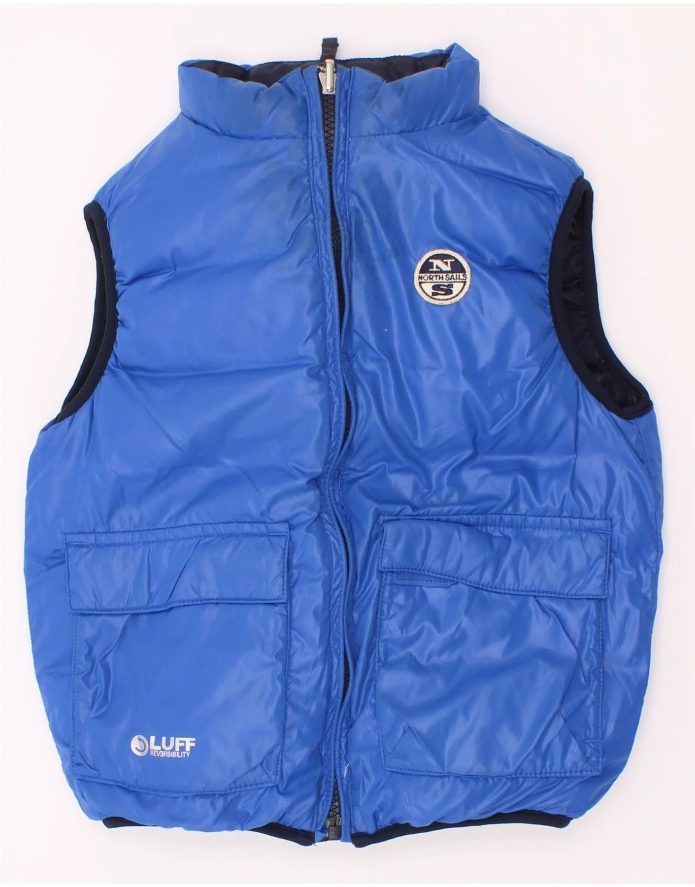 North Sails Boys Reversible Padded Gilet 3-4 Years Navy Blue Polyester - Image 3