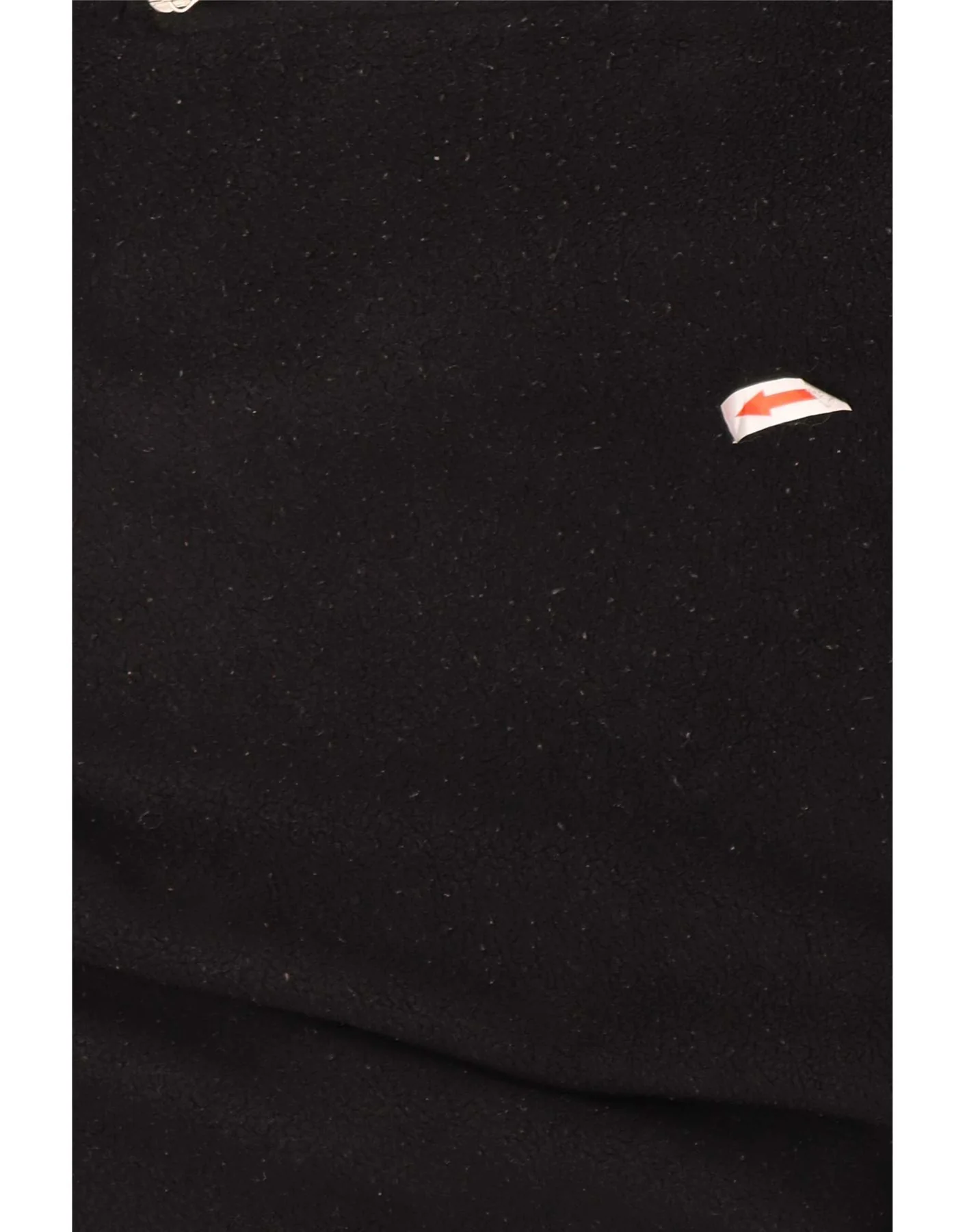 North Sails Mens Zip Neck Fleece Jumper XL Black Colourblock Polyester - Image 3
