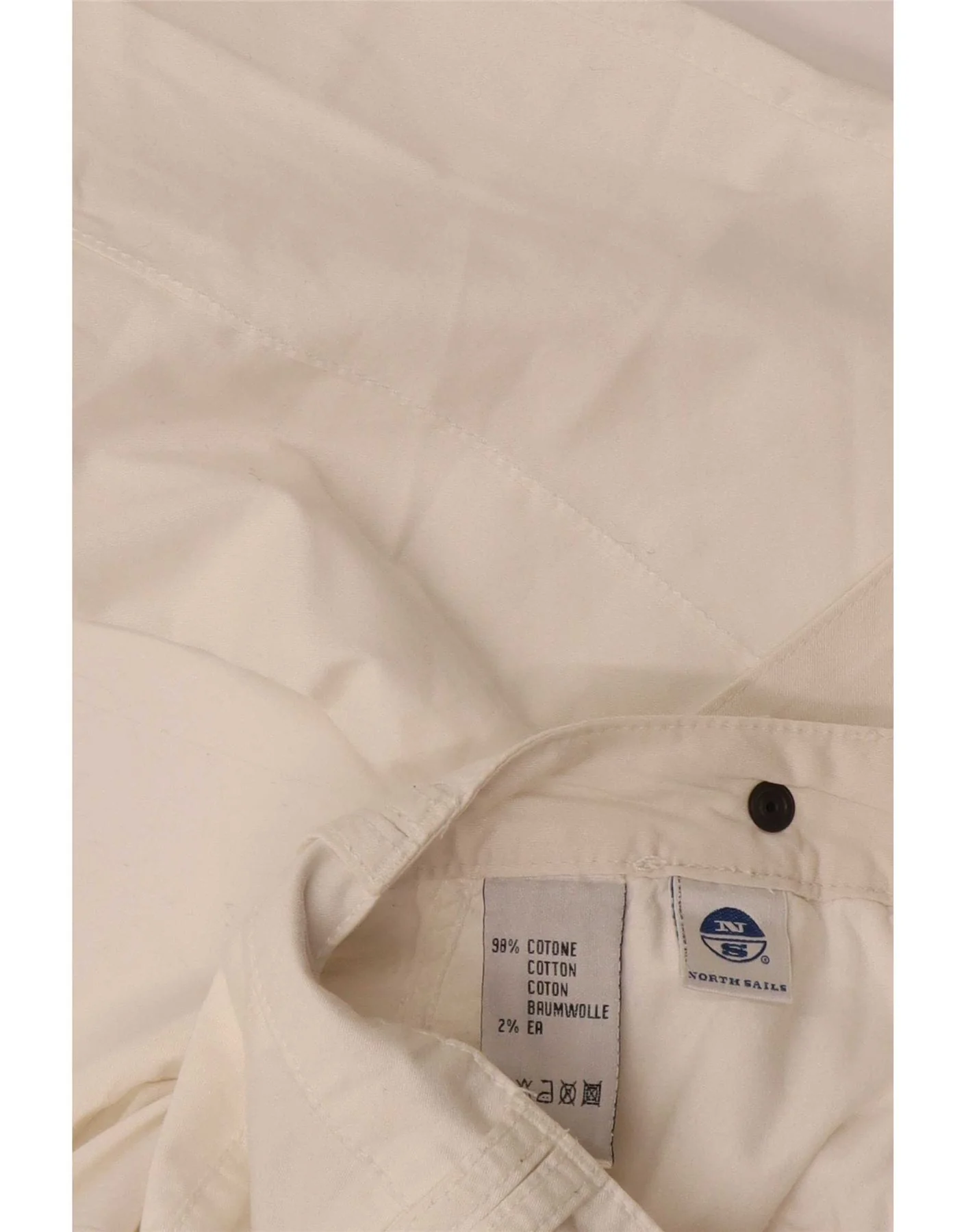 North Sails Womens Cropped Trousers W34 L23 White Cotton - Image 3