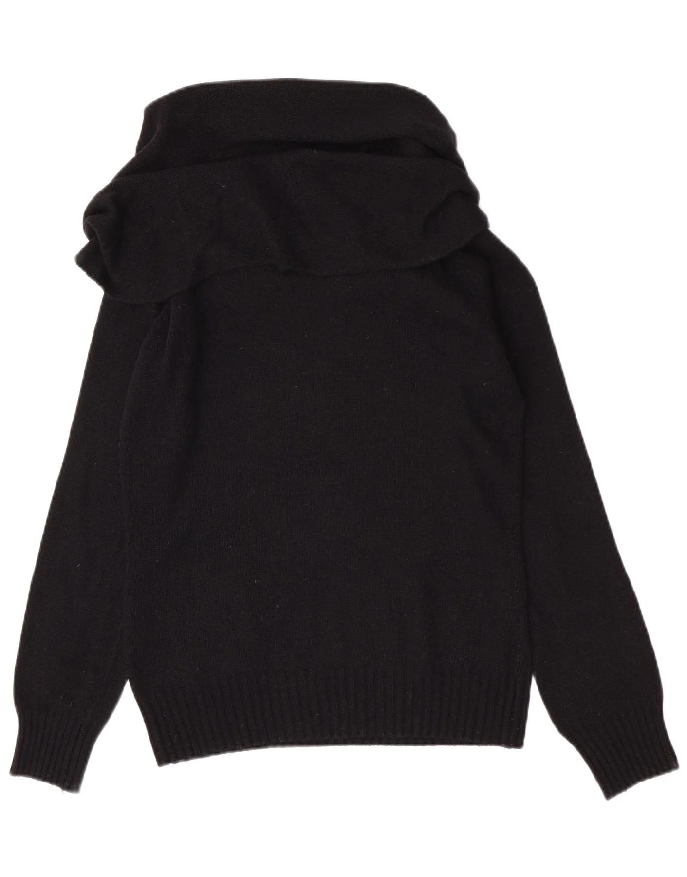 North Sails Womens Roll Neck Jumper Sweater UK 8 Small Black Angora - Image 2