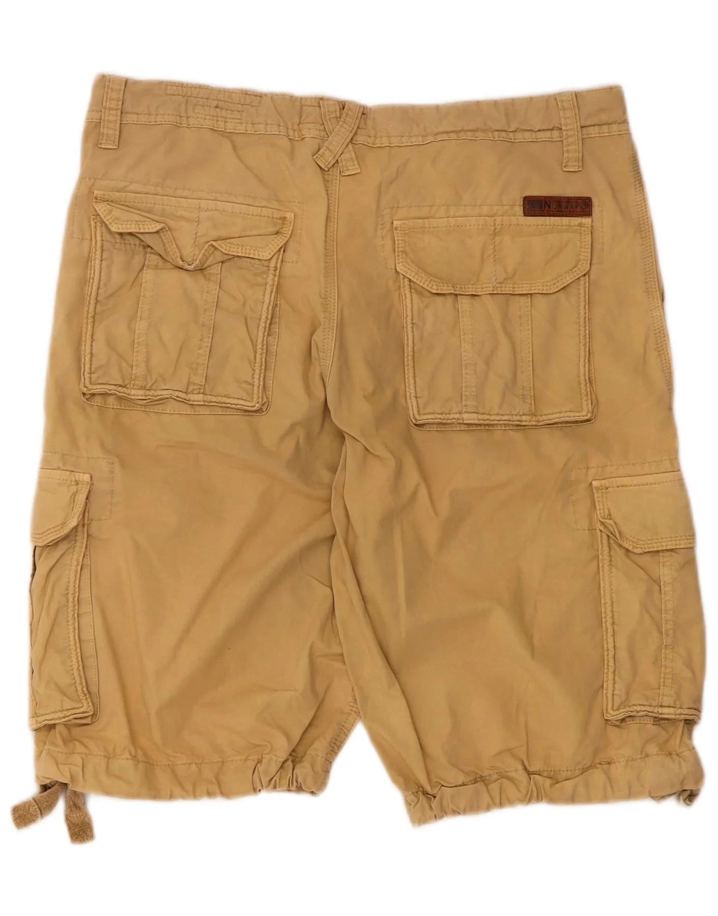 Norway Mens Cargo Shorts Medium W34 Beige - Image 2