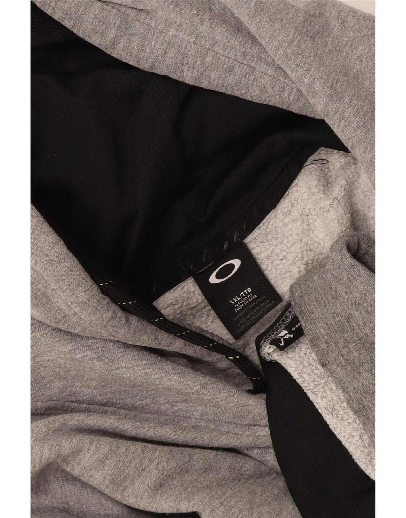 Oakley Mens Graphic Hoodie Jumper 2XL Grey Flecked - Image 3