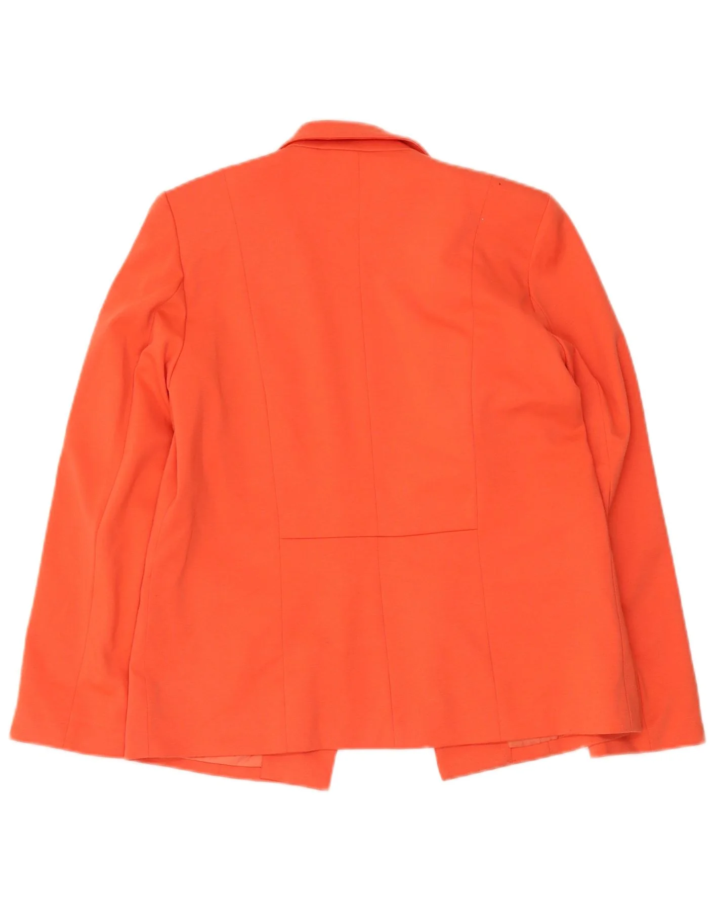 Oasis Womens Open Blazer Jacket UK 12 Medium Orange Polyester - Image 2