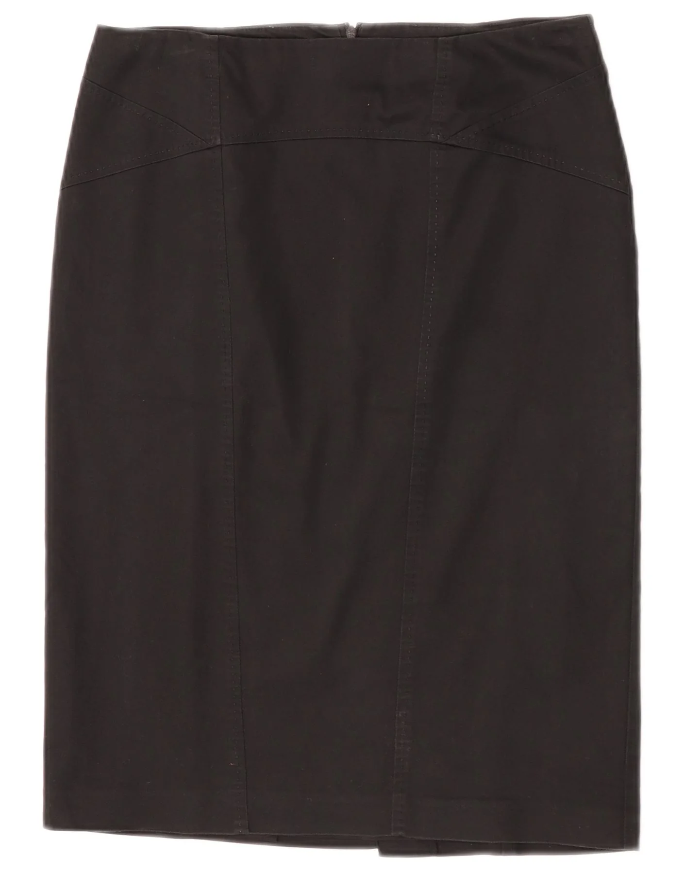 Oasis Womens Pencil Skirt UK 12 Medium W30 Black Cotton