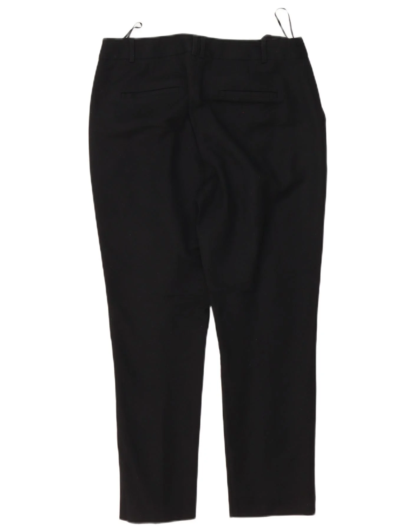 Oasis Womens Straight Chino Trousers UK 10 Small W30 L26 Black Cotton - Image 2