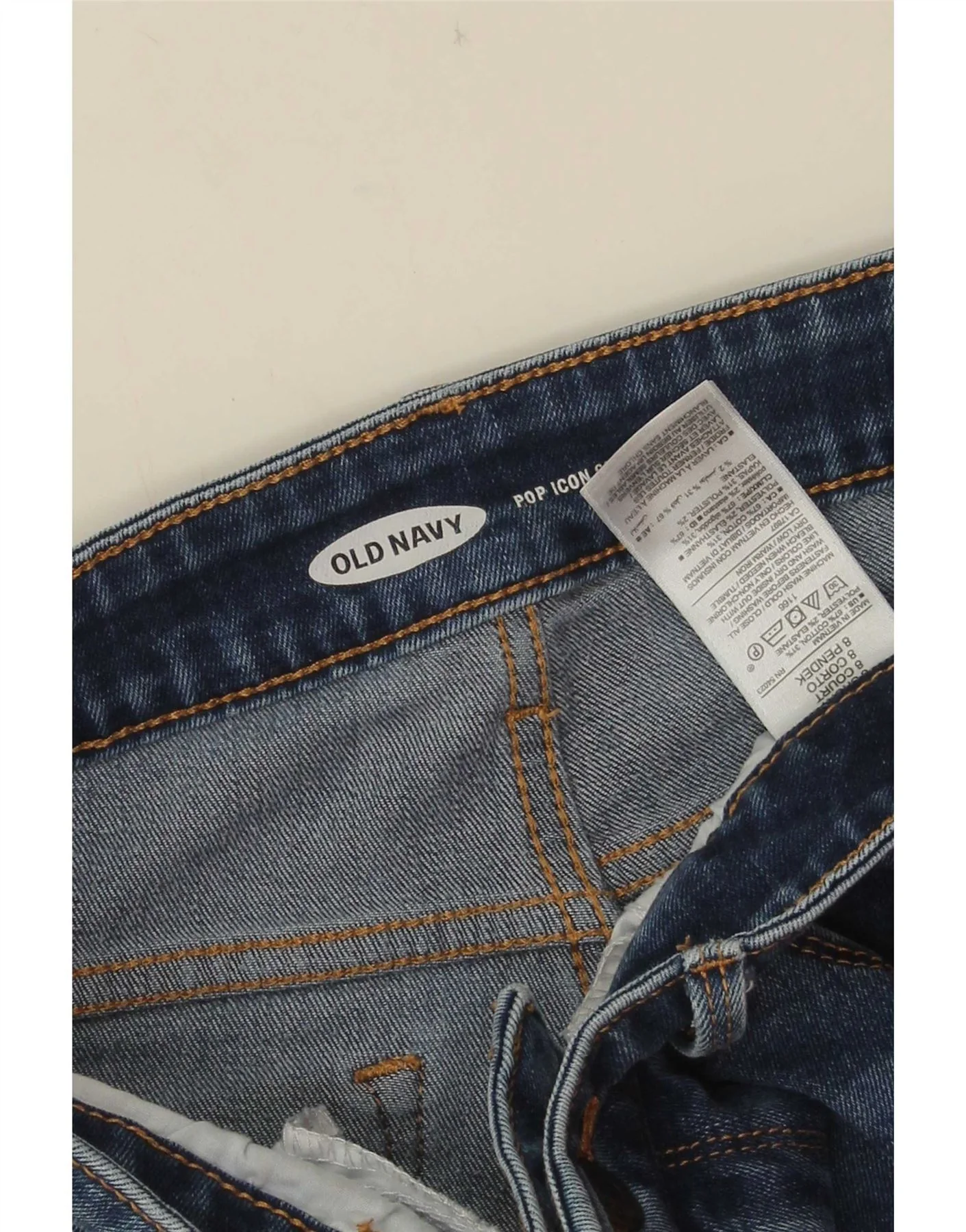 Old Navy Womens Distressed Skinny Jeans UK 8 Small W28 L26 Blue Cotton - Image 3