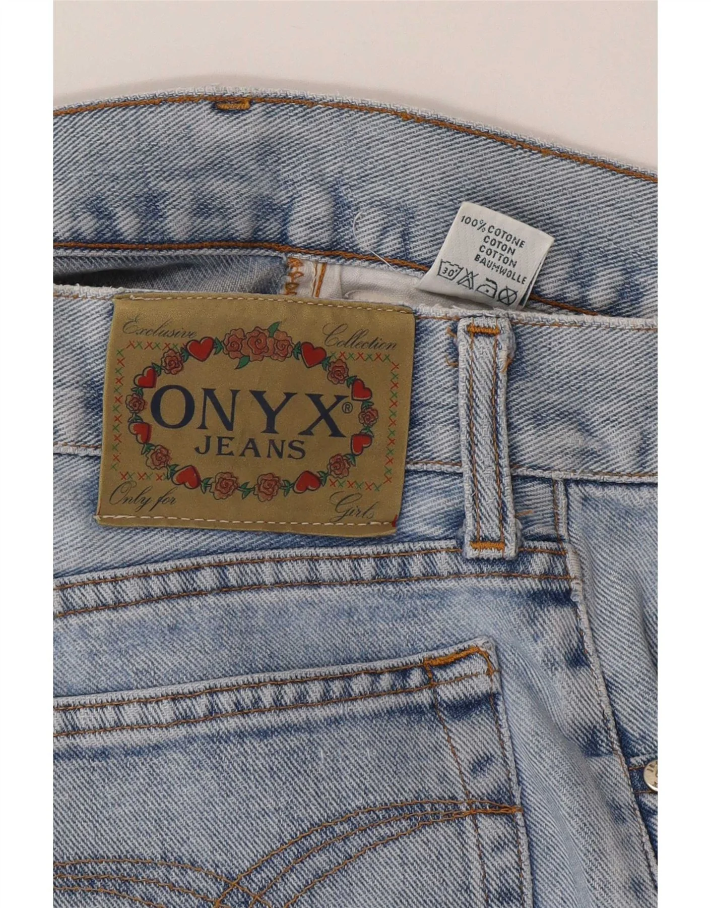 Onyx Womens Tapered High Waist Jeans W29 L28 Blue Cotton - Image 4