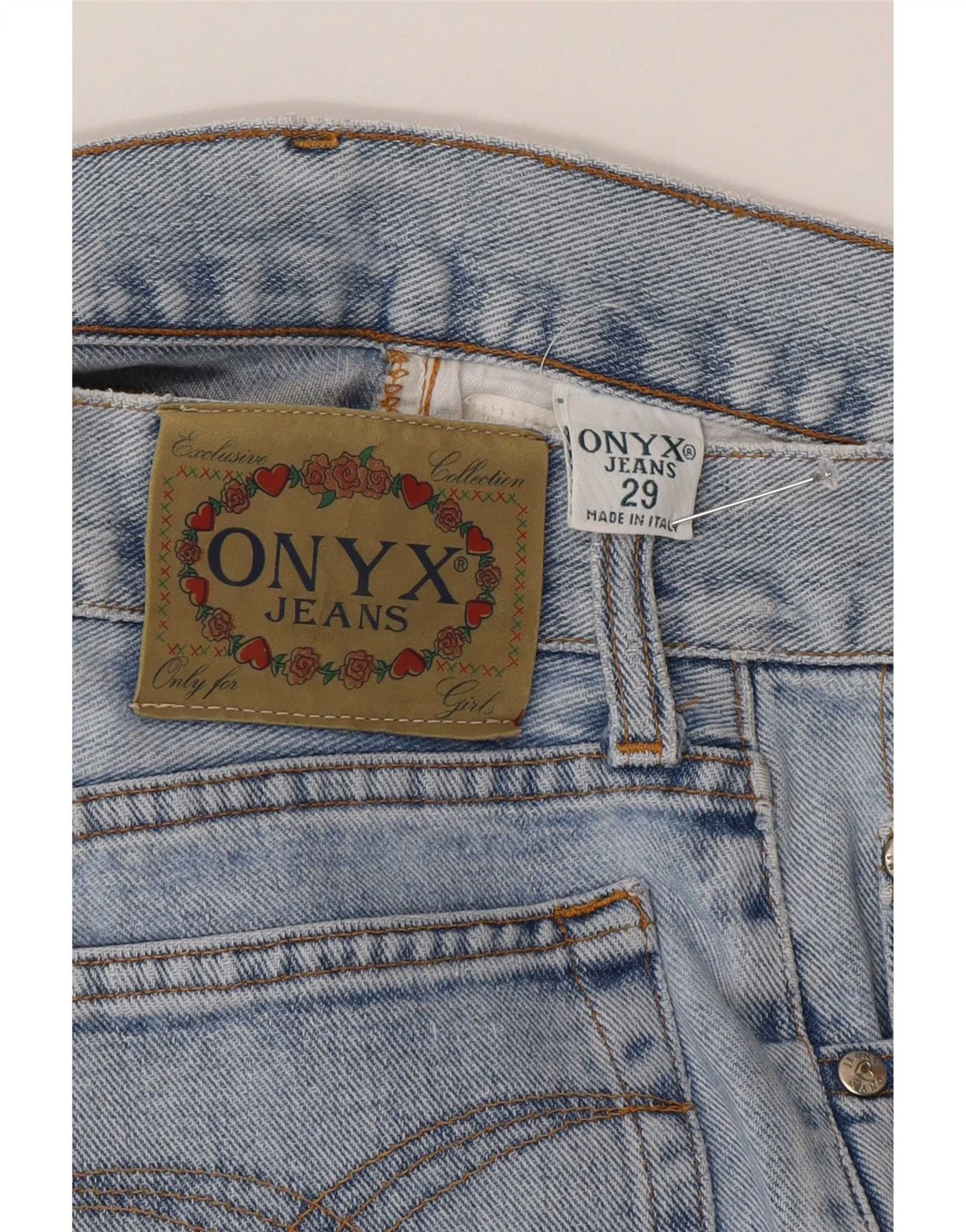 Onyx Womens Tapered High Waist Jeans W29 L28 Blue Cotton - Image 5