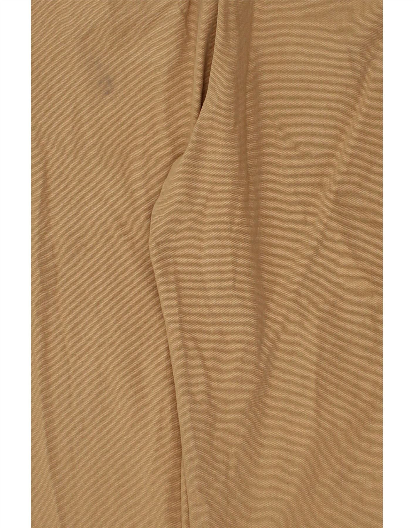 ORVIS Mens Straight Chino Trousers W36 L30 Beige Cotton - Image 3