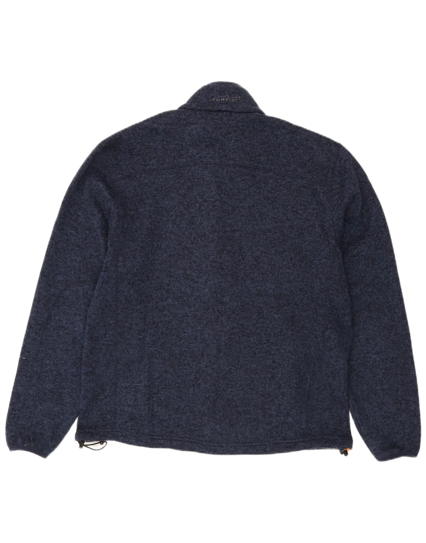Orvis Mens Tracksuit Top Jacket Medium Navy Blue Flecked Polyester - Image 2