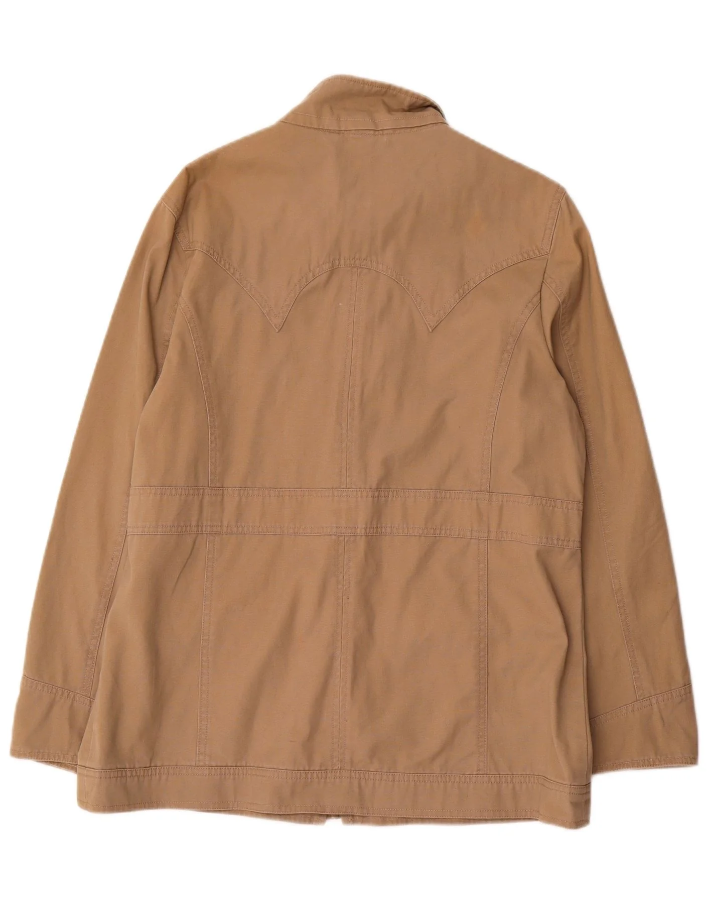 Paco Mens Utility Jacket UK 40 Large Brown Cotton - Image 2