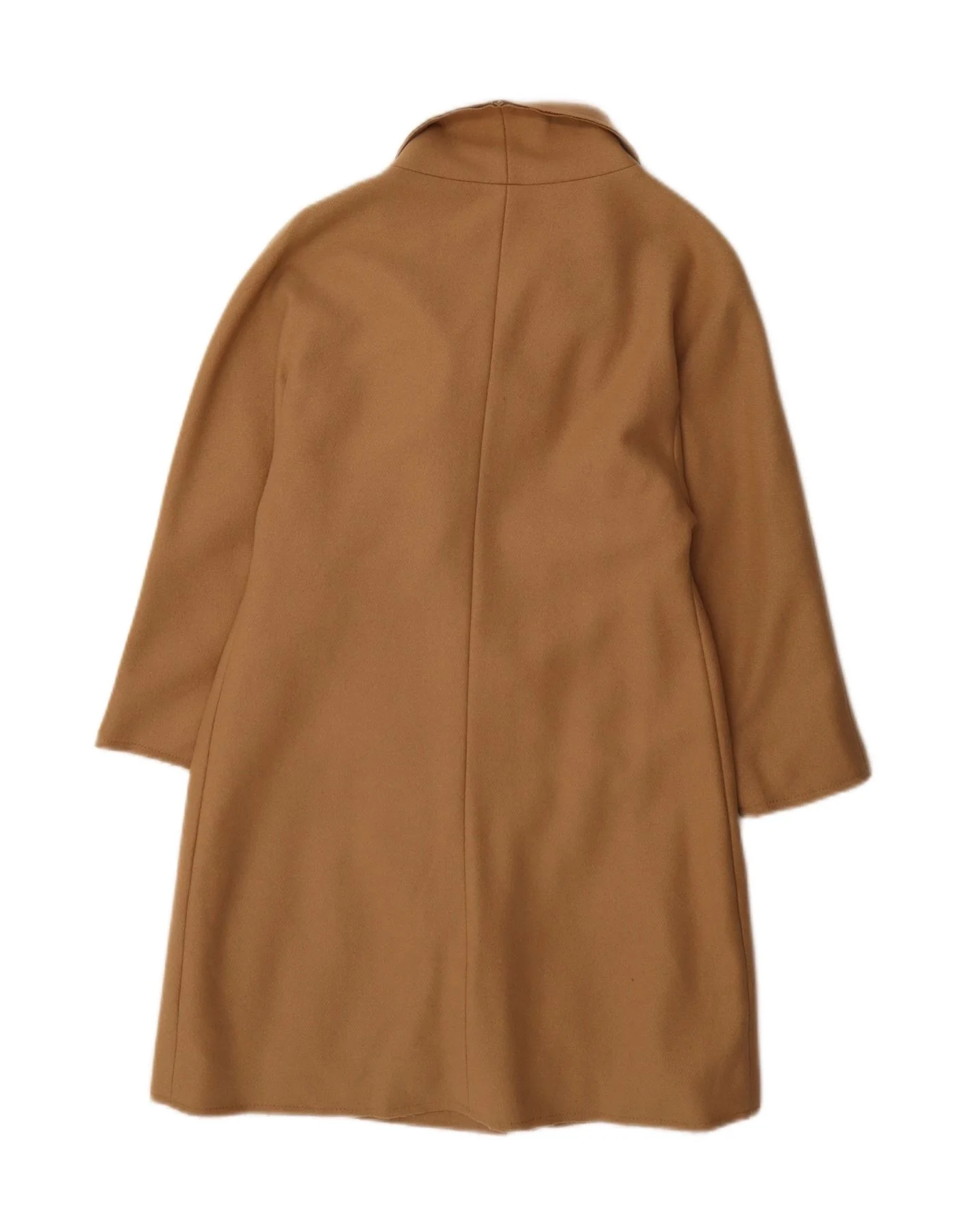 Patrizia Pepe Womens Overcoat IT 42 Medium Beige Wool - Image 2