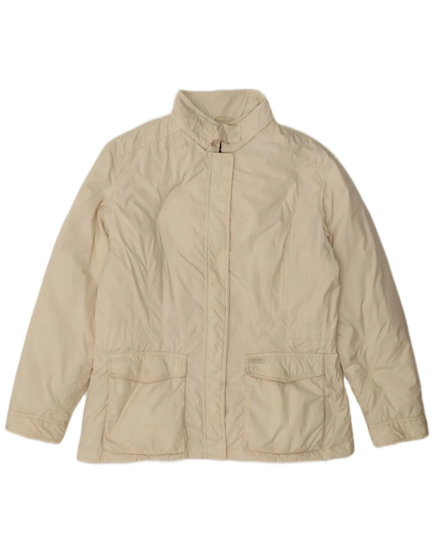 Paul & Shark Womens Utility Jacket UK 18 XL Off White Polyester Classic