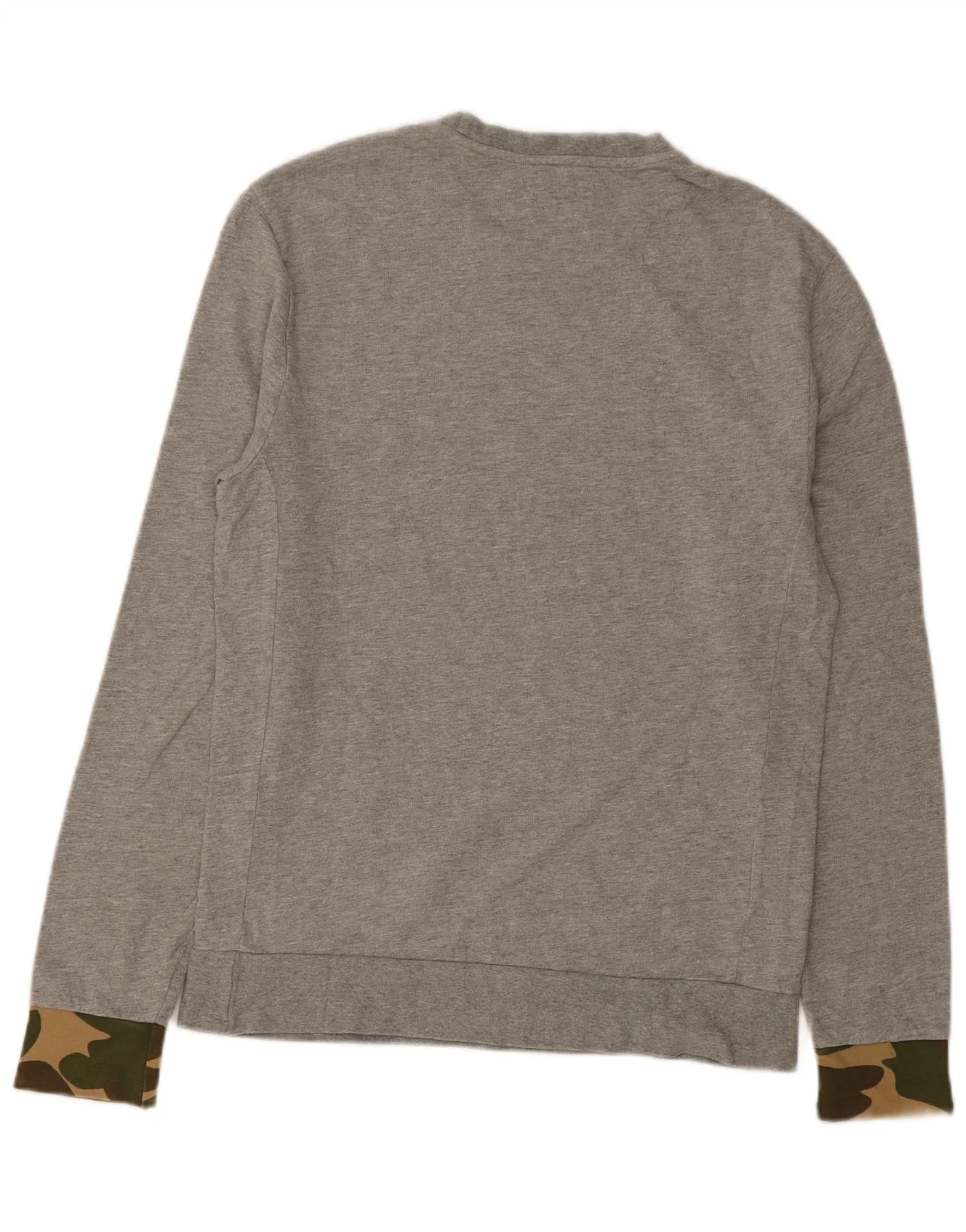Penguin Mens Sweatshirt Jumper Medium Grey Flecked Cotton - Image 2