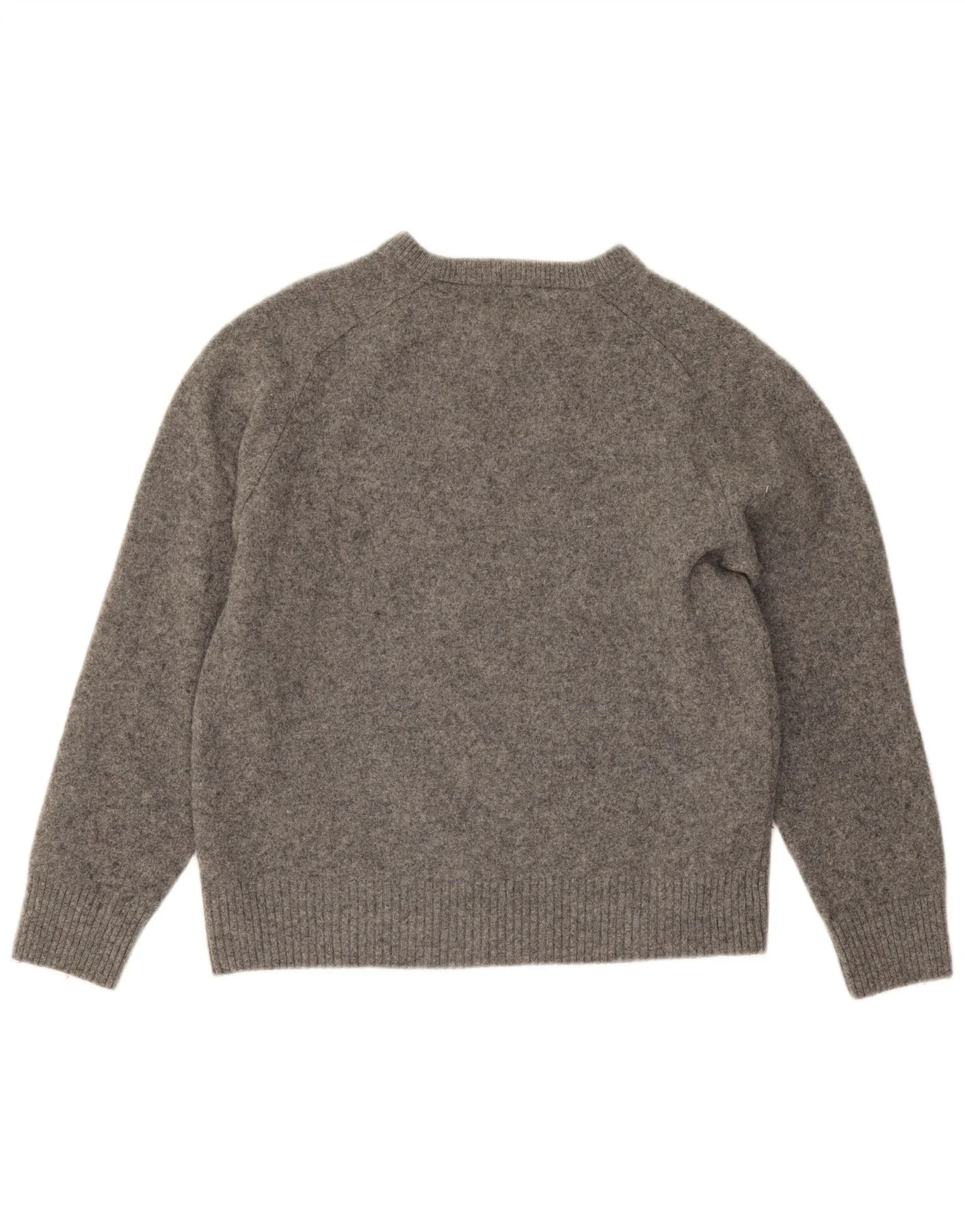Penguin Womens Boat Neck Jumper Sweater UK 20 2XL Grey Lambswool - Image 2