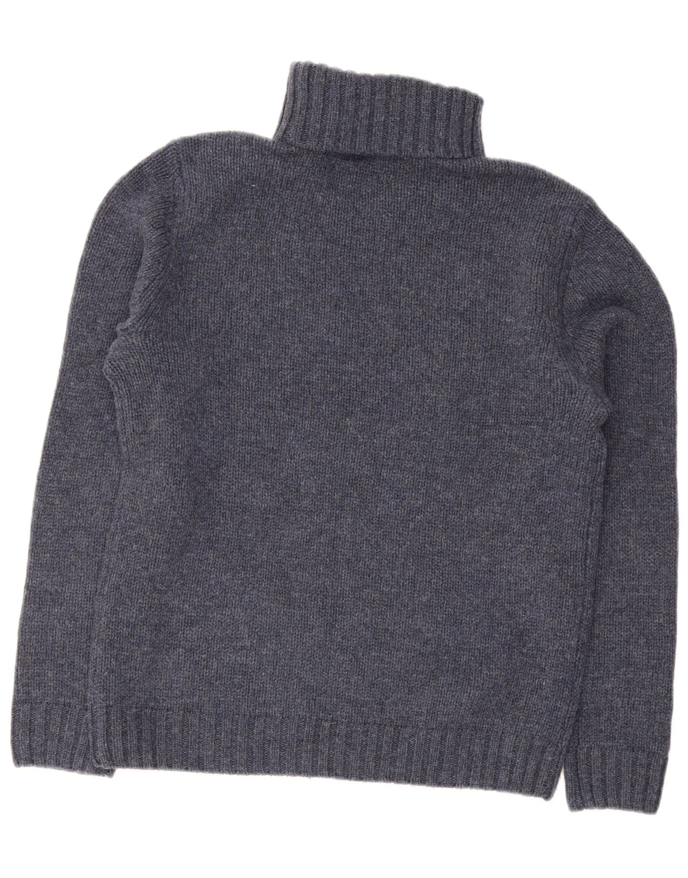 Penguin Womens Roll Neck Jumper Sweater UK 16 Large Navy Blue
