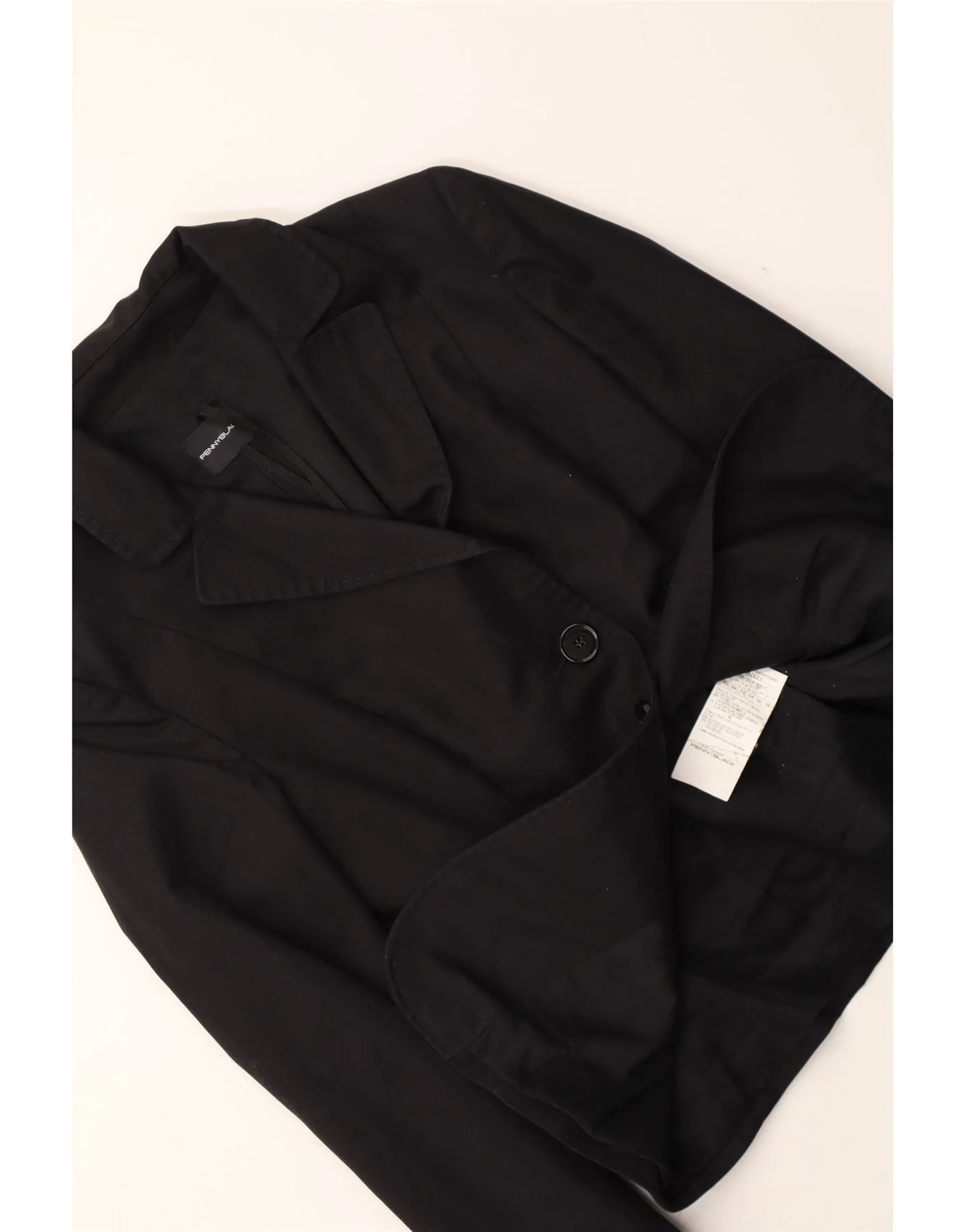 PENNY BLACK Womens 2 Button Blazer Jacket UK 6 XS  Black Cotton - Image 3
