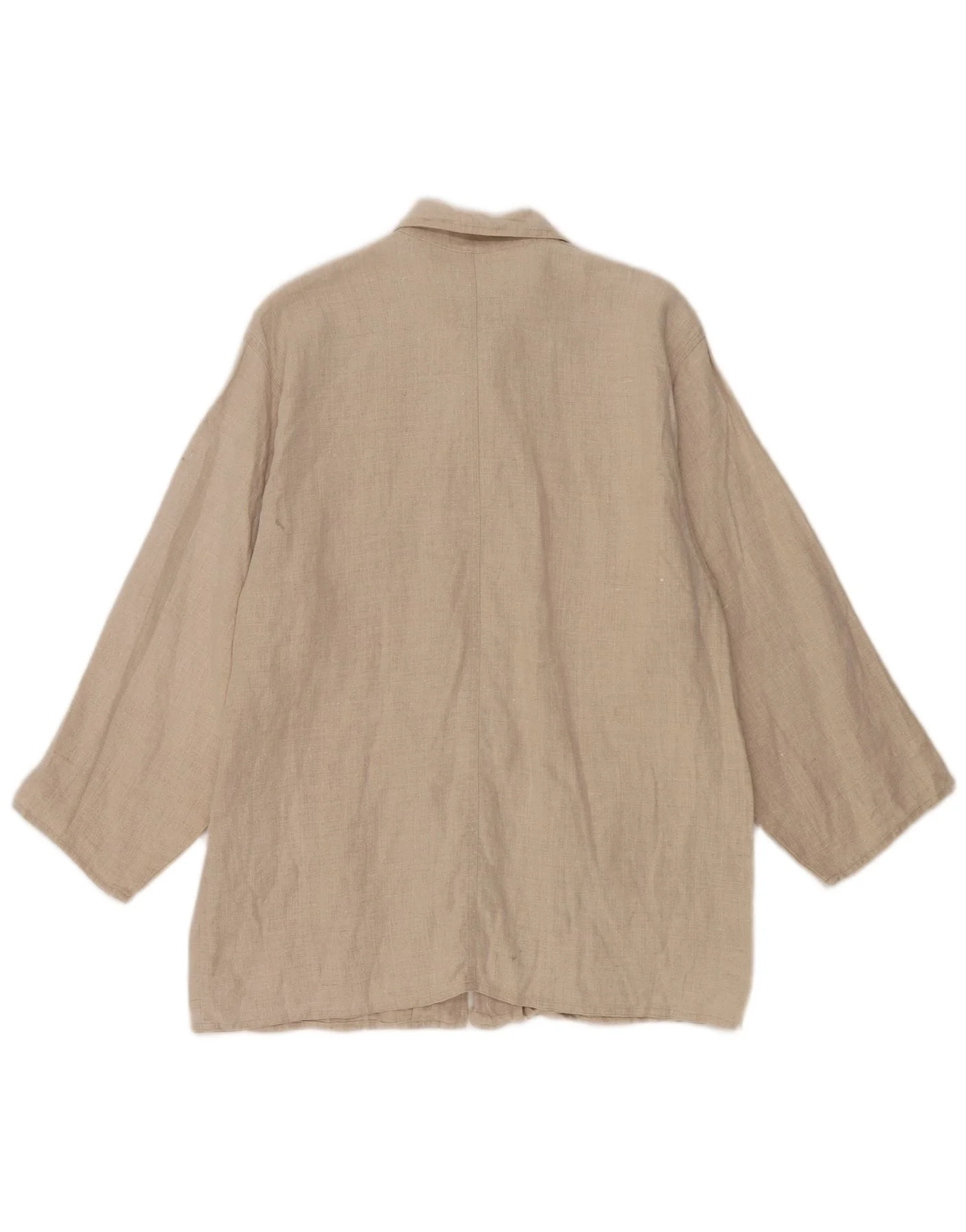 Penny Black Womens Oversized Utility Jacket IT 44 Medium Beige Linen - Image 2
