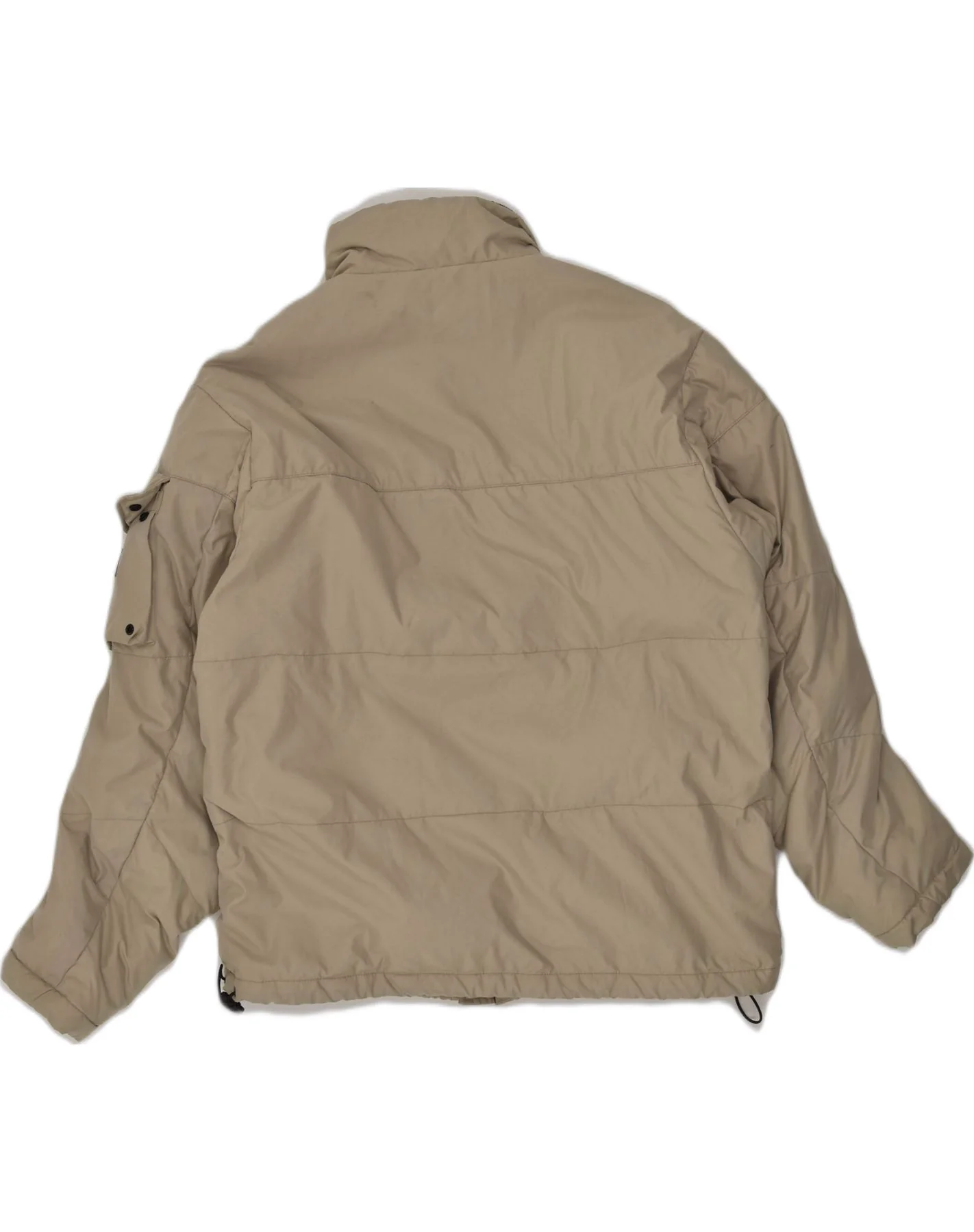 PEPE JEANS Mens Padded Jacket UK 36 Small Beige Polyester - Image 2