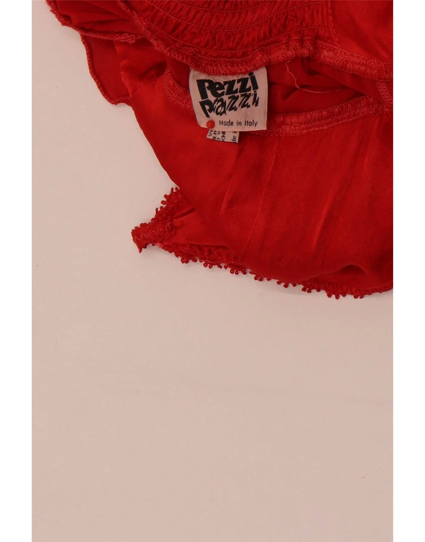 Pezzi Pazzi Womens Sleeveless Tiered Dress UK 12 Medium Red Viscose - Image 4