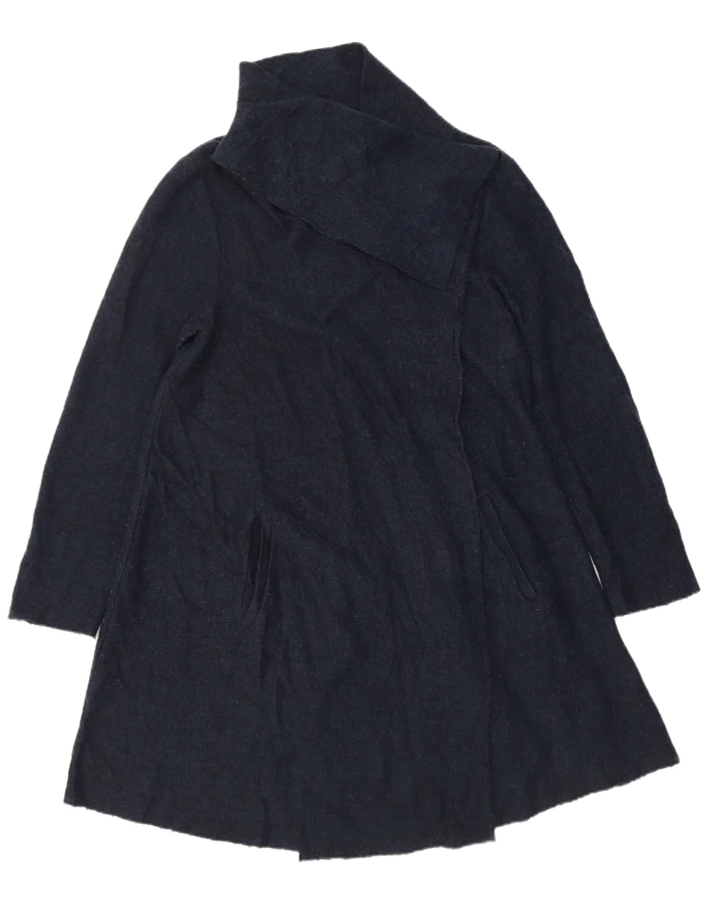 Phase Eight Womens Longline Cardigan Sweater UK 10 Small Navy Blue
