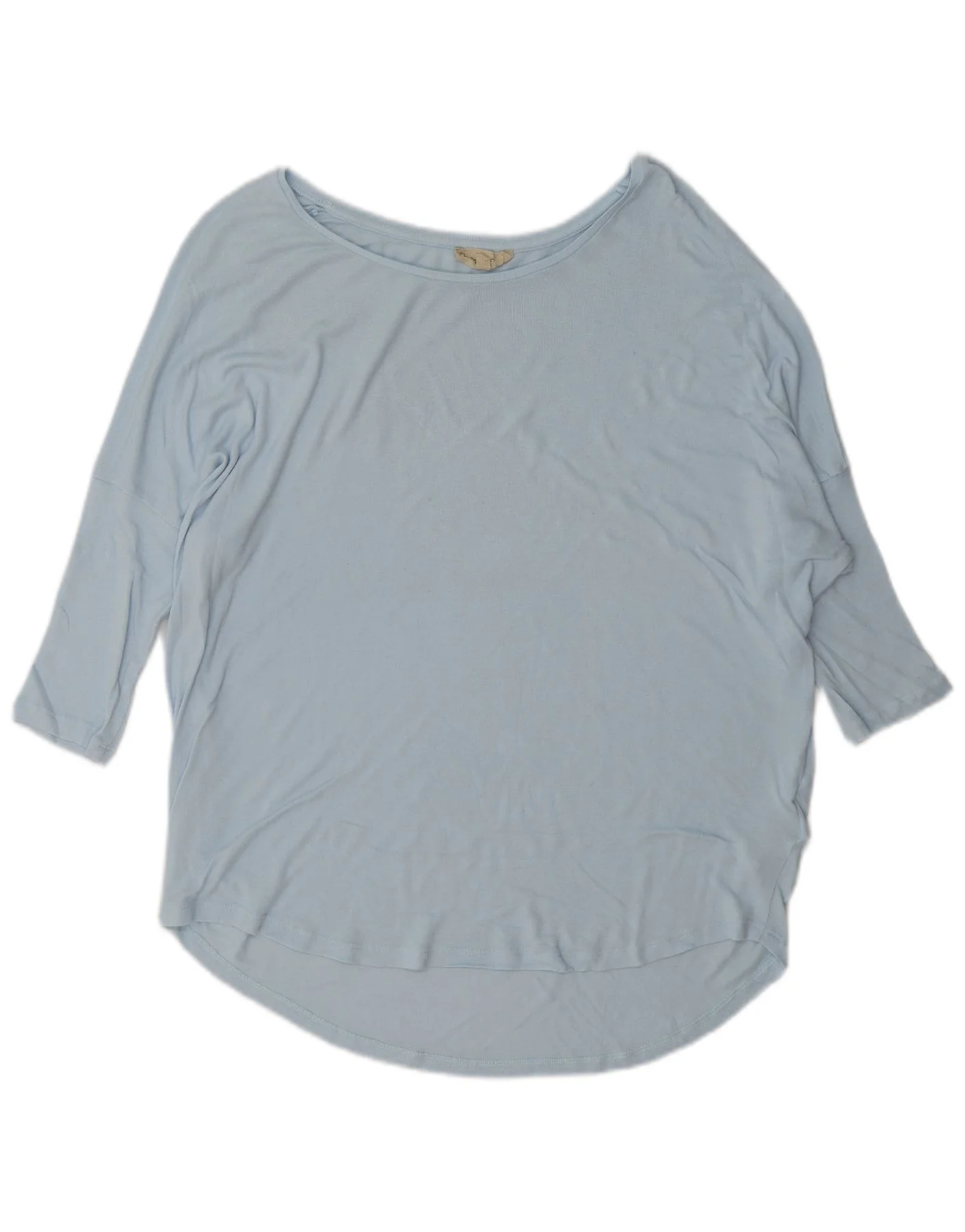 Phase Eight Womens Oversized Top 3/4 Sleeve UK 8 Small Blue Viscose