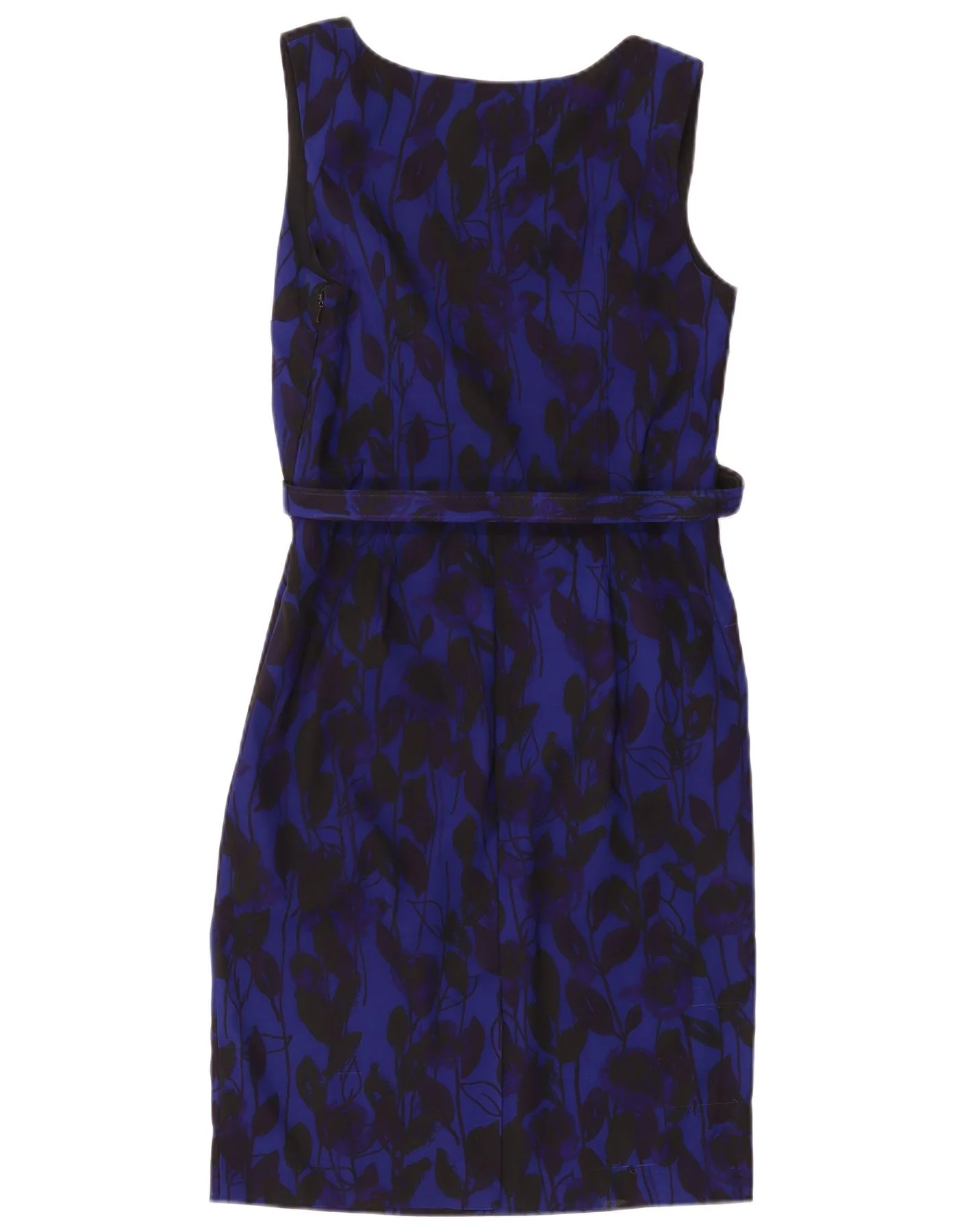 Phase Eight Womens Sleeveless Sheath Dress UK 14 Medium Navy Blue Floral - Image 2