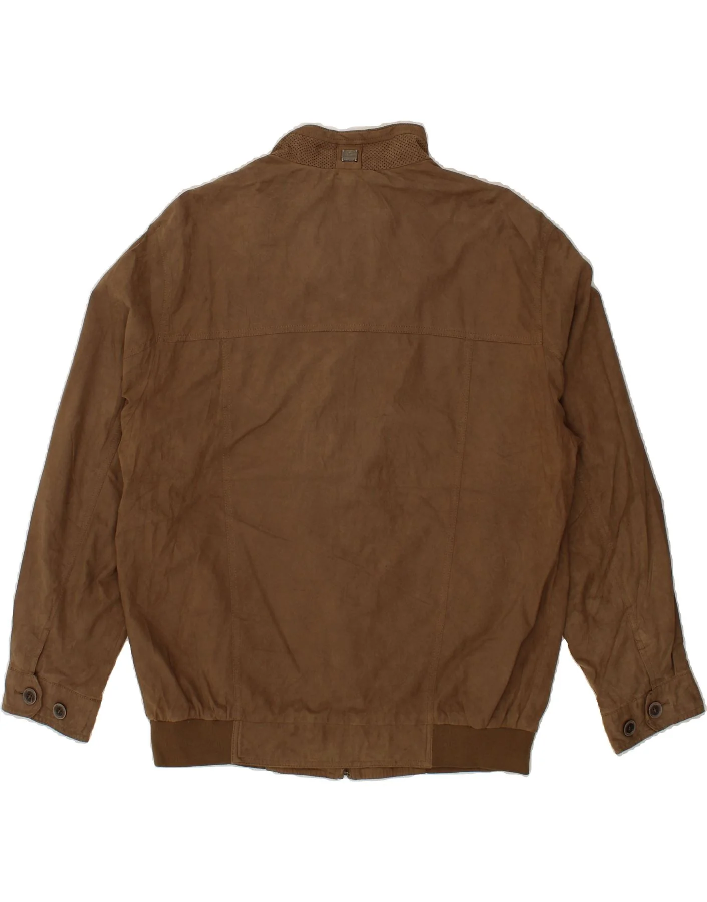PIERRE CARDIN Mens Bomber Jacket IT 56 3XL Brown Polyamide - Image 2