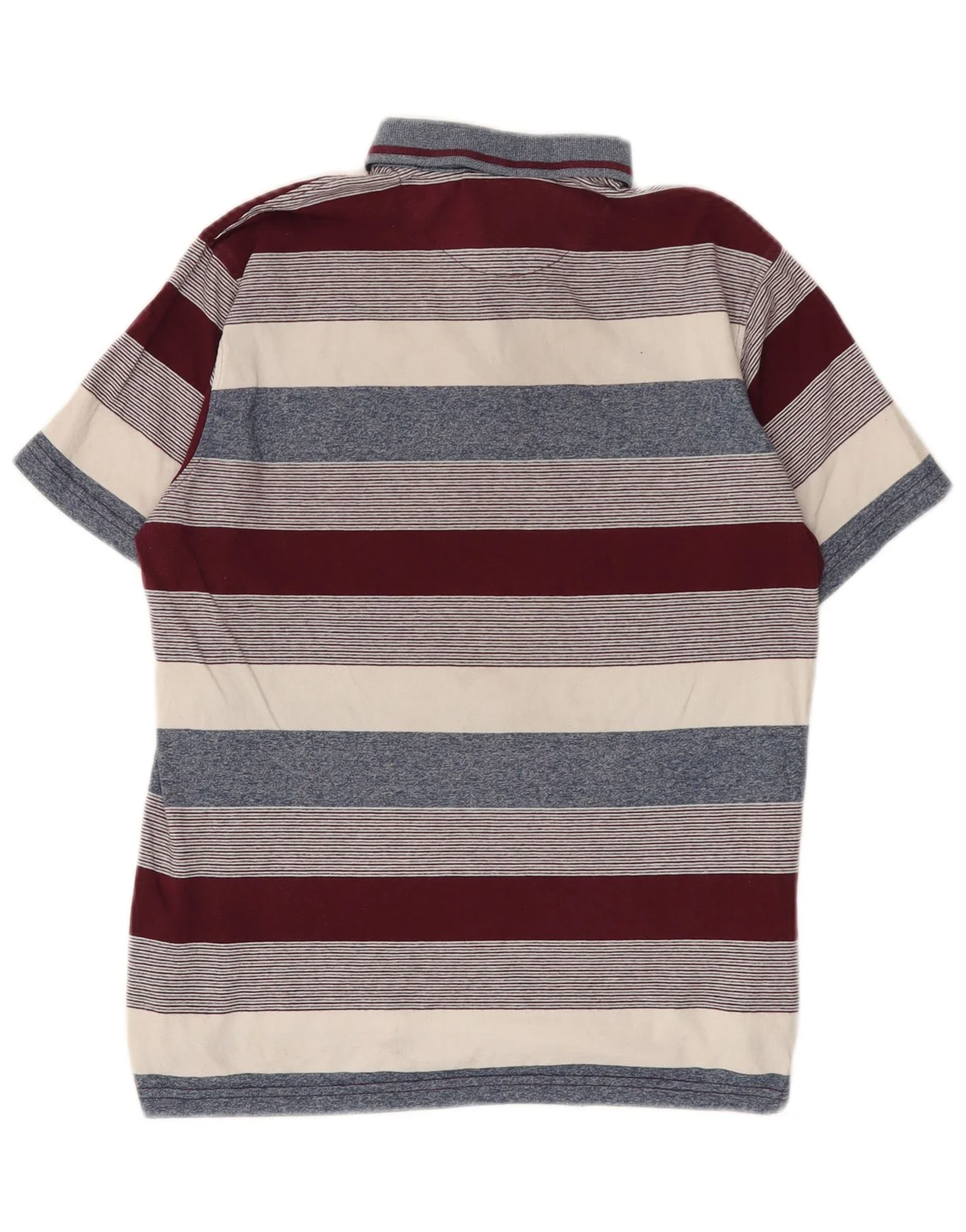 Pierre Cardin Mens Polo Shirt Medium Multicoloured Striped Cotton - Image 2