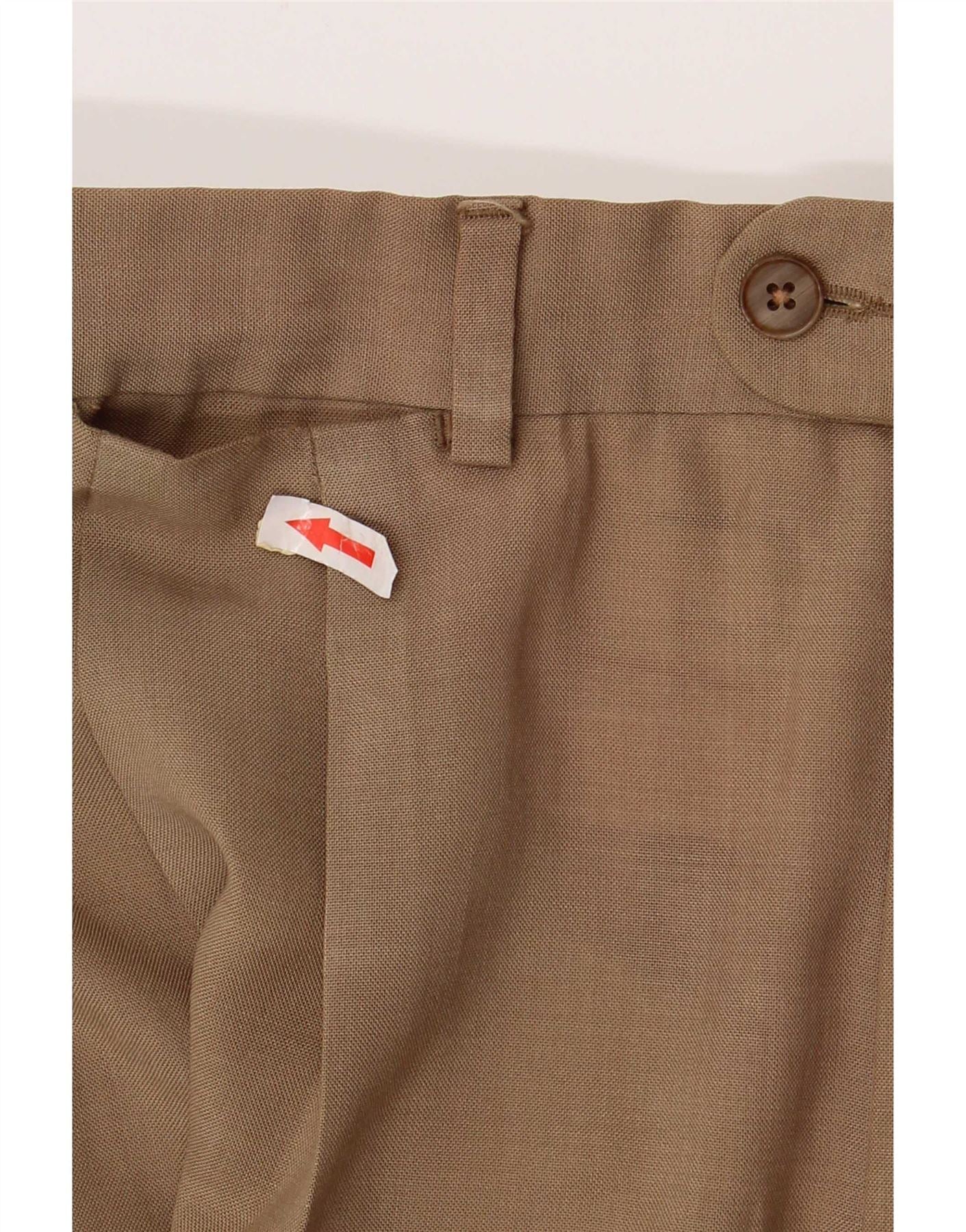 Pierre Cardin Womens Regular Casual Trousers IT 50 Large W36 L24 Brown - Image 3